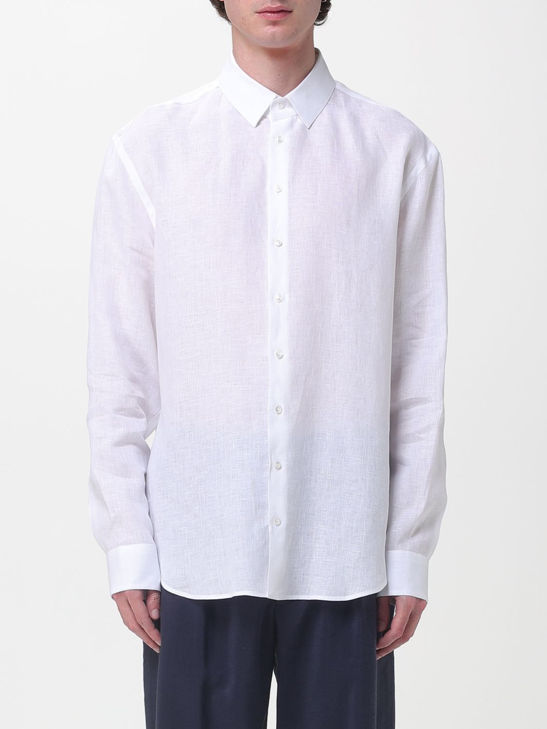Giorgio Armani Giorgio Armani Shirt Men White Size US L / EU 52-54 / 3 - 1 Thumbnail