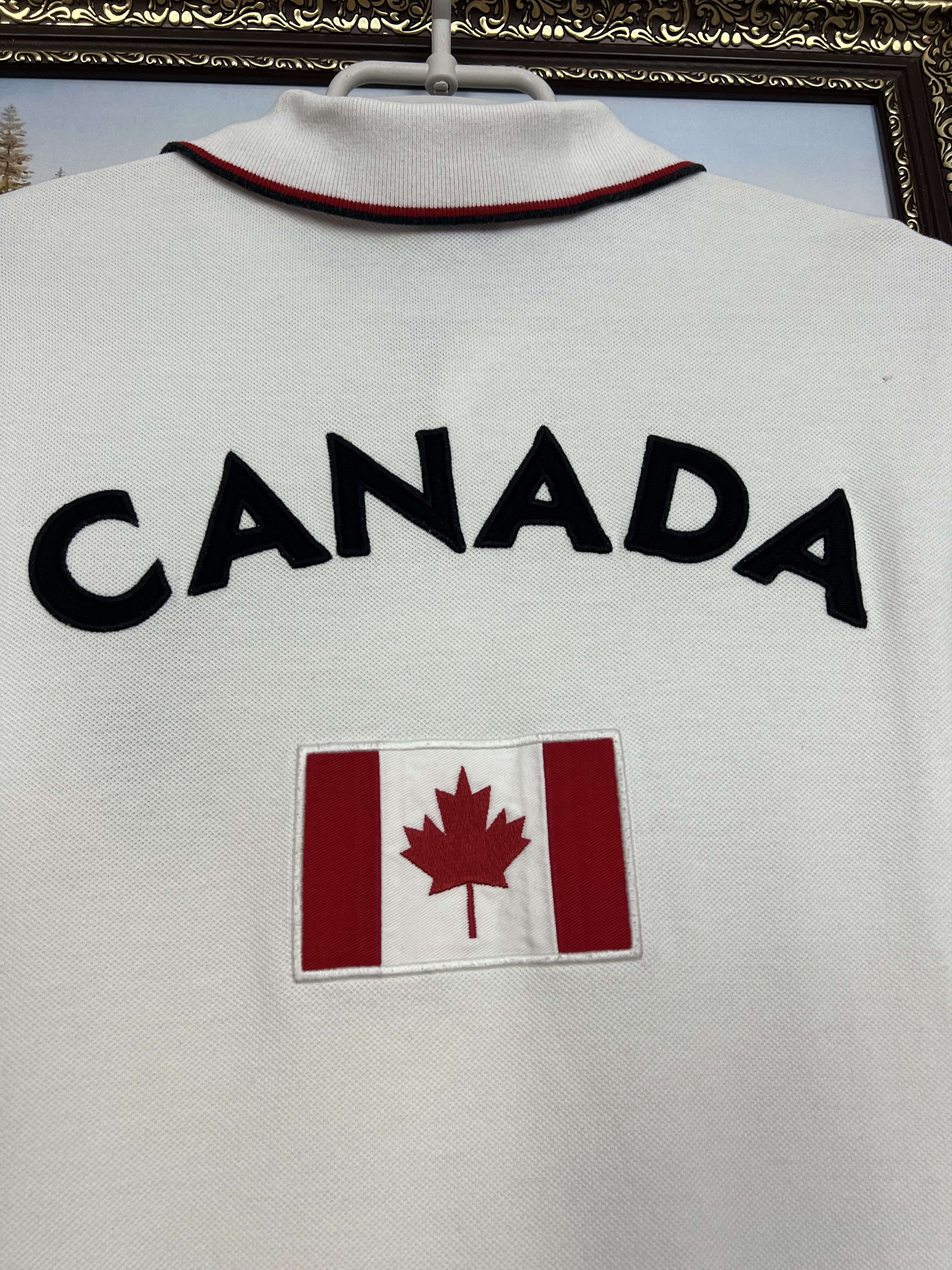 Polo Ralph Lauren Polo Ralph Lauren Canada White Polo Shirt Rugby Jersey Rare Size US S / EU 44-46 / 1 - 9 Thumbnail