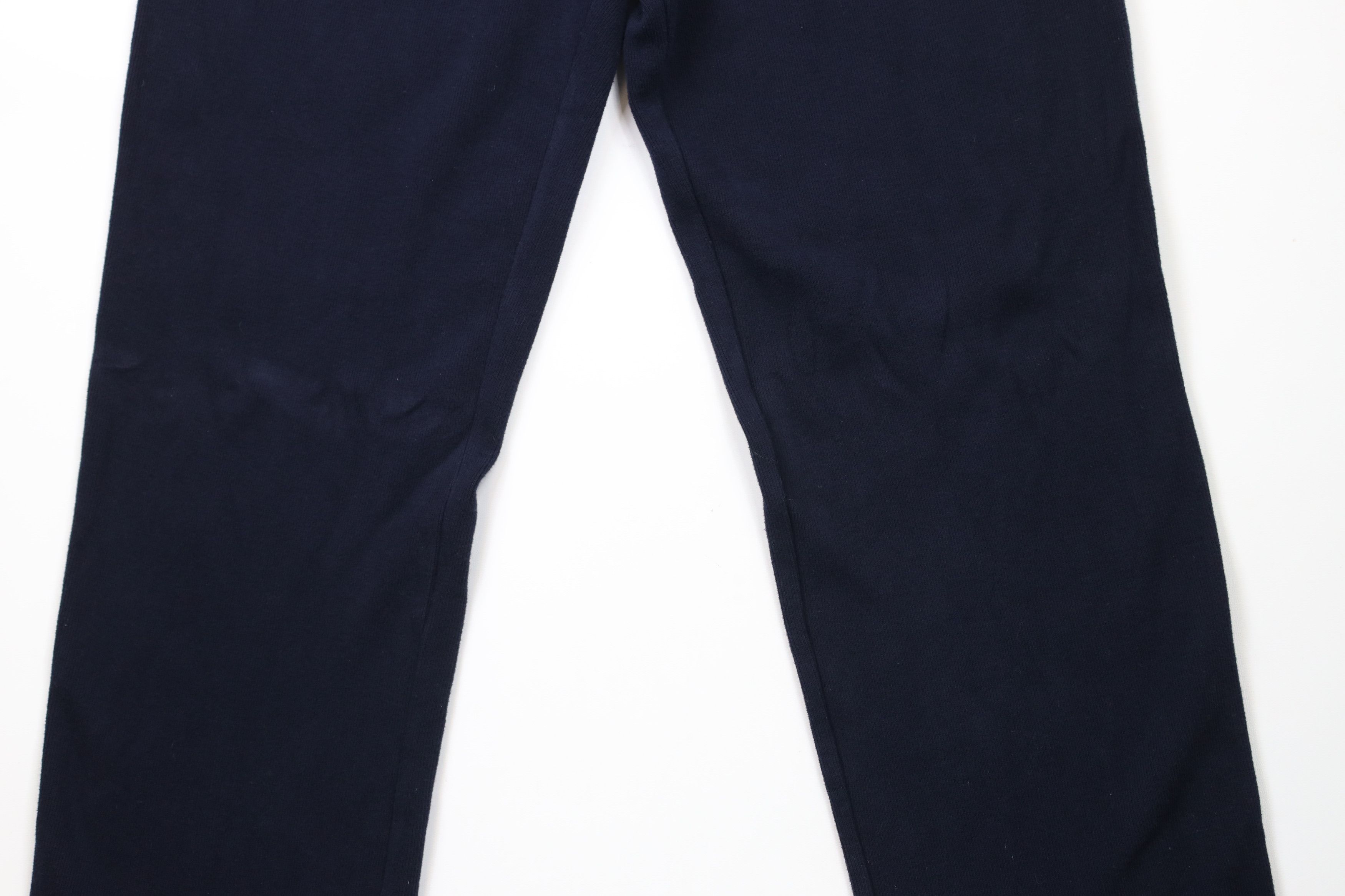 Ralph Lauren × Vintage Vintage 90s Ralph Lauren Ribbed KnitWide Leg Sweatpants Blue Size US 36 / EU 52 - 3 Thumbnail