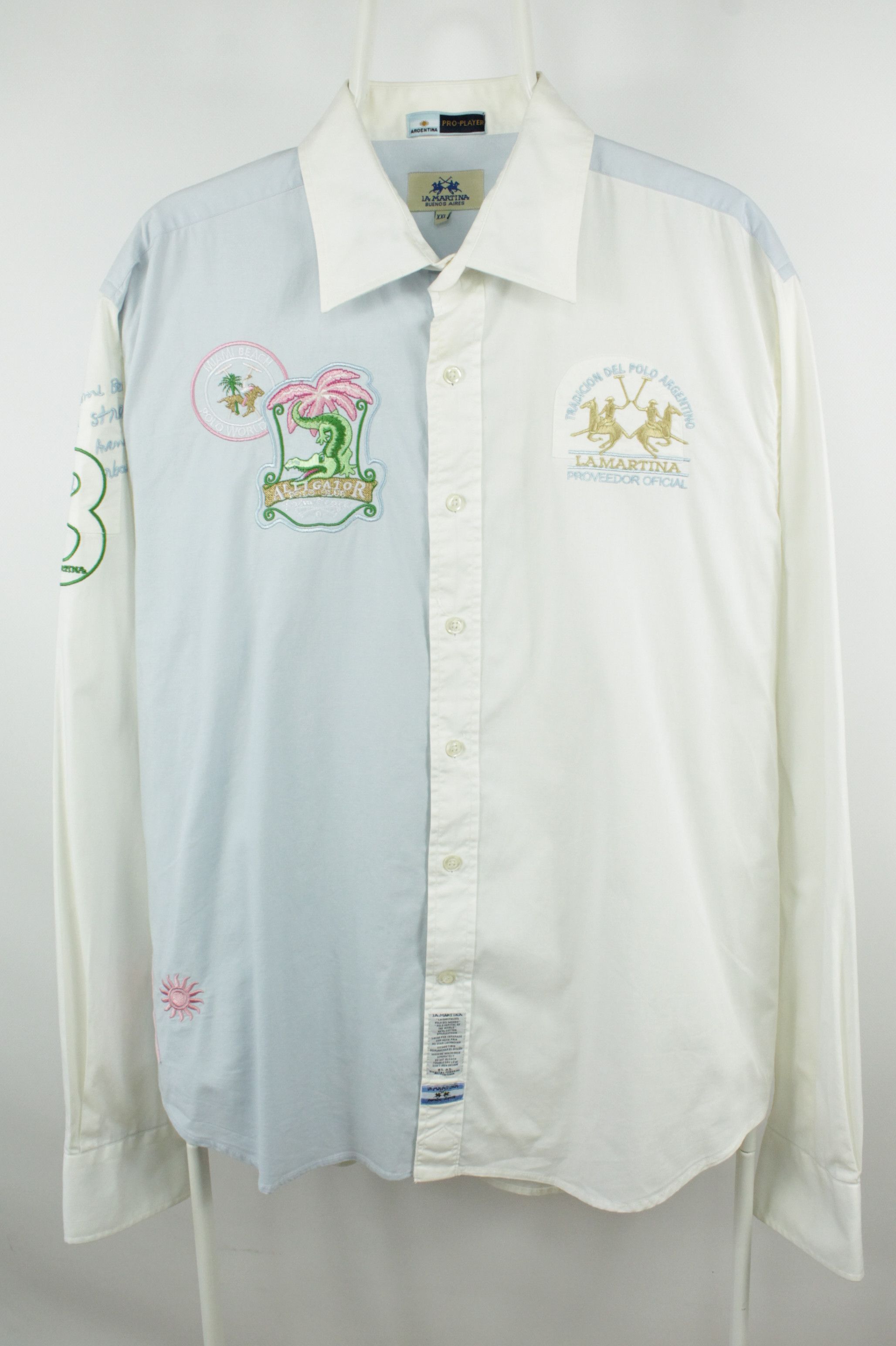 La Martina La Martina Polo Pro-Player Alligator Club Palm Beach Shirt Size US XXL / EU 58 / 5 - 1 Thumbnail