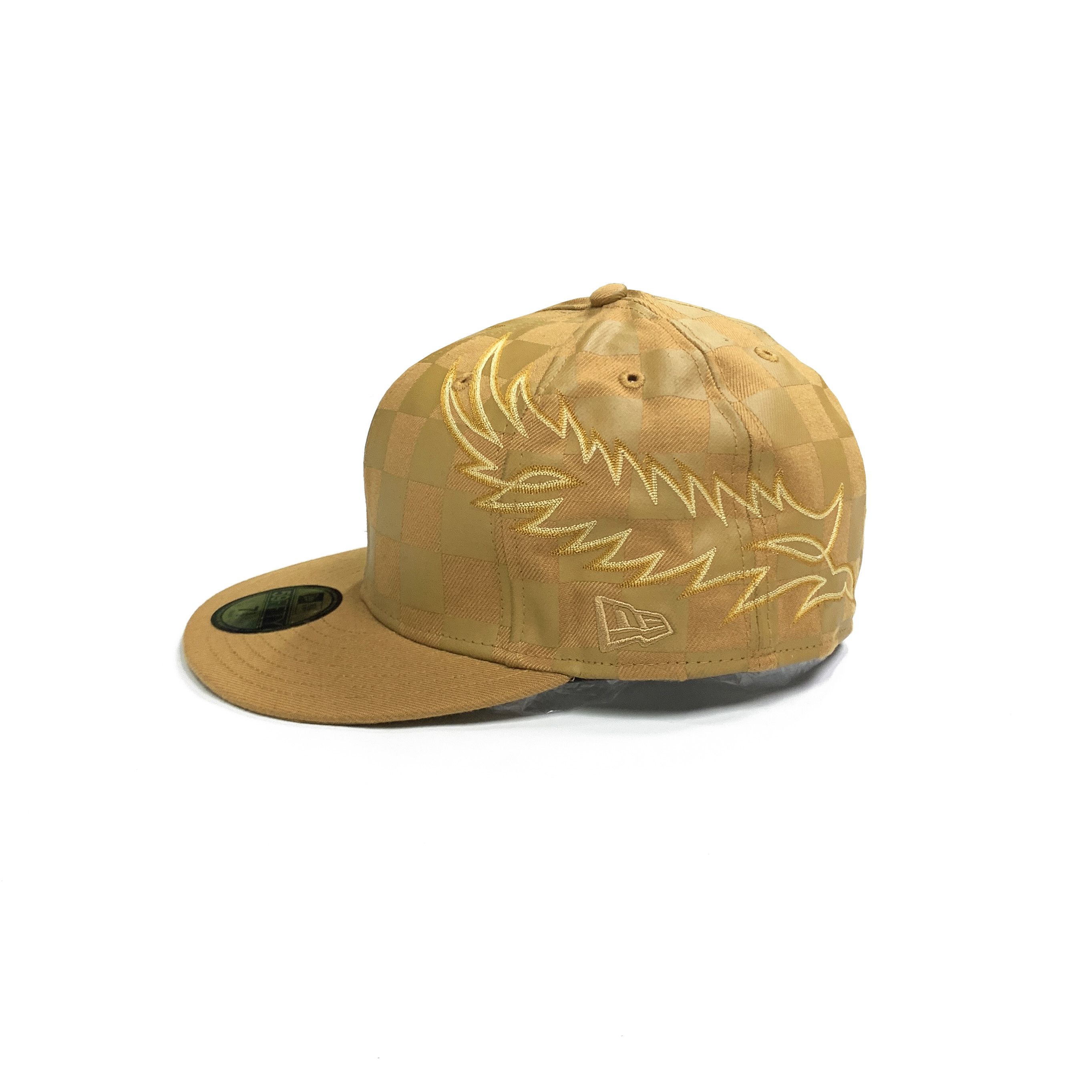 Number (N)ine 2009 Angel Wings Embroidered Fitted Hat (Khaki) Size ONE SIZE - 4 Thumbnail