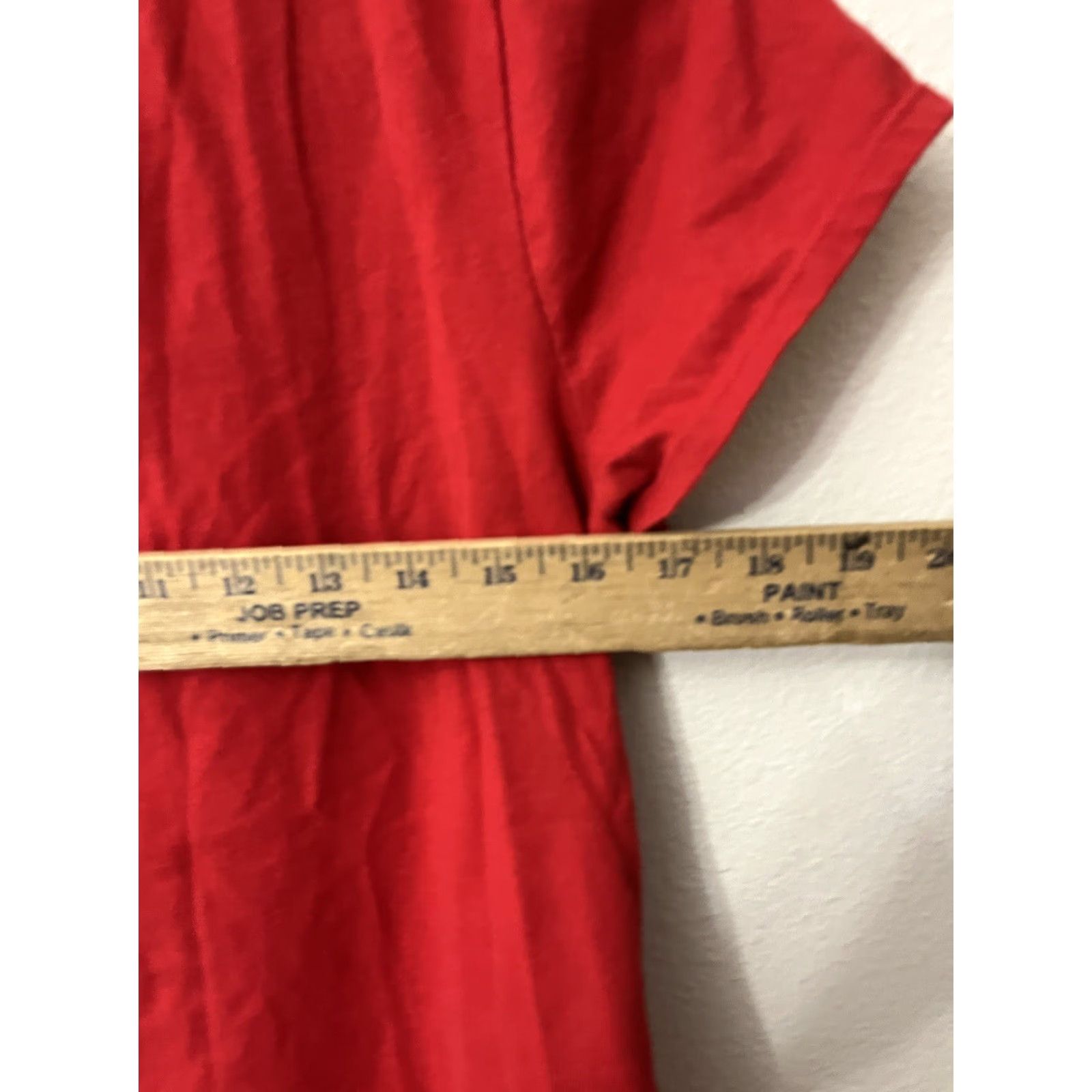 Tommy Hilfiger VINTAGE Tommy Hilfiger Women's T-Shirt Casual Short Sleeve Pullover Size Large Red Basic Summer Spring Fall Women's Size L / US 10 / IT 46 - 5 Thumbnail