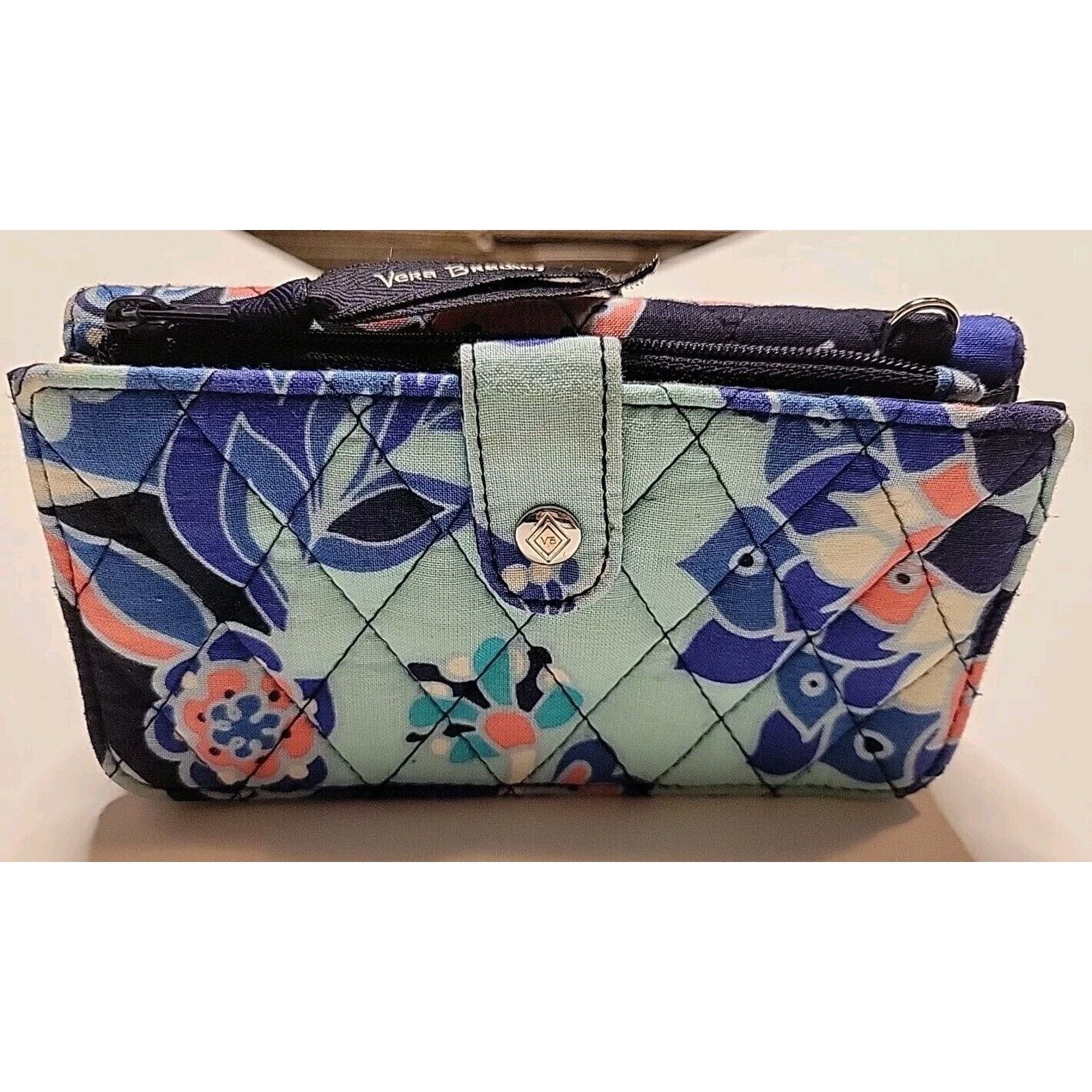 Vera Bradley Vera Bradley Crossbody Wallet Purse Lotus Floral Swirl Size ONE SIZE - 1 Thumbnail