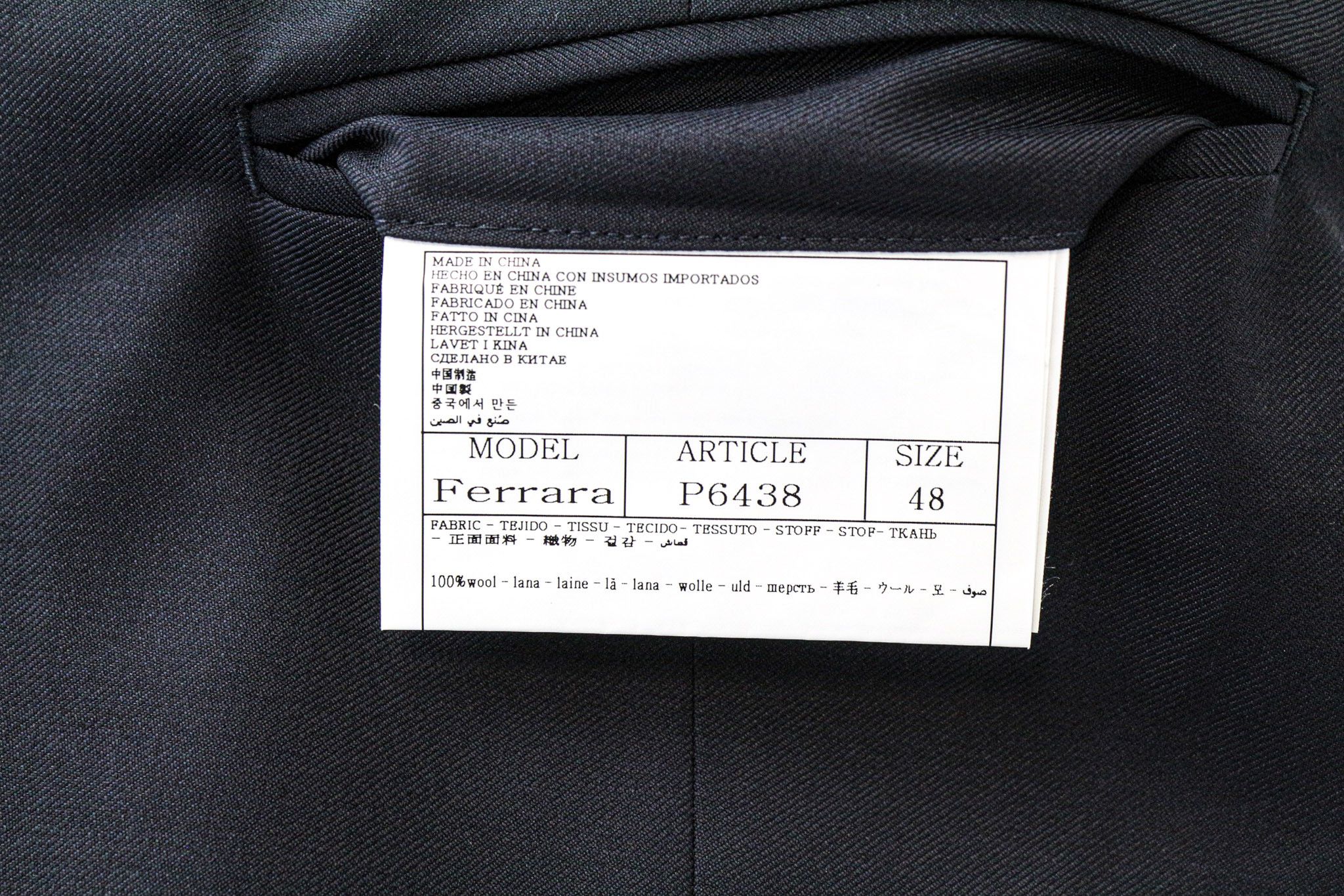 Suitsupply UK38R Blue Slim Wool V-Neck Suit 75882 Size 38R - 8 Thumbnail