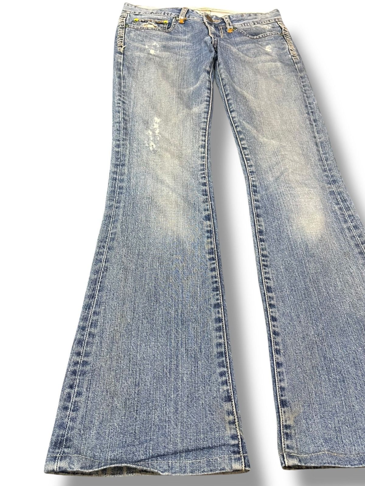 Japanese Brand Vintage Back Number Flare Bootcut Denim Size US 30 / EU 46 - 3 Thumbnail