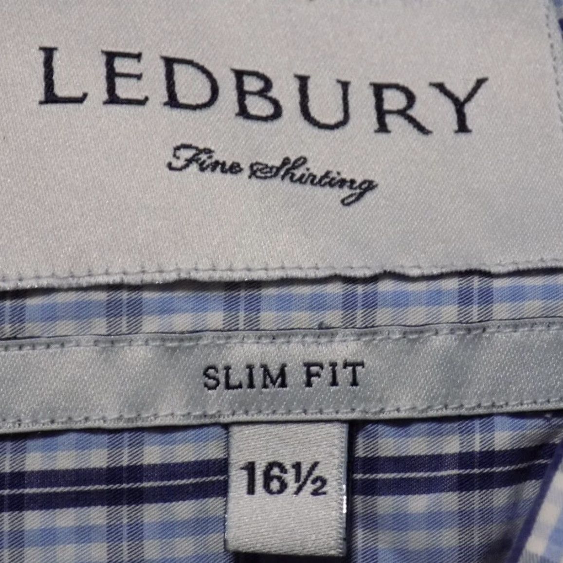 Vintage Ledbury Slim Fit Cotton Striped Shirt White Men XL Size US XL / EU 56 / 4 - 4 Thumbnail