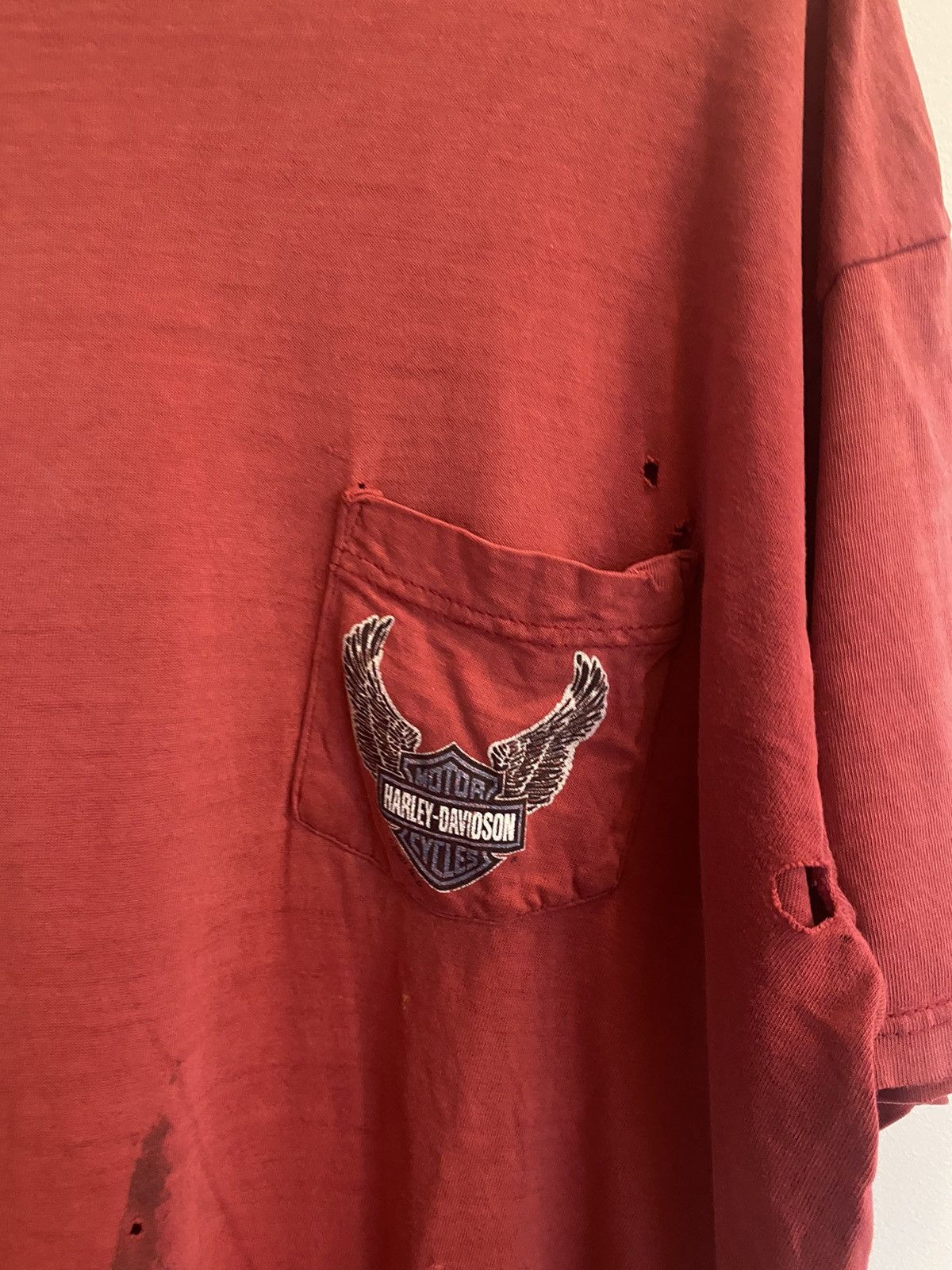 Harley Davidson × Japanese Brand × Vintage Vintage Harley Davidson Northern Outpost Thrashed Big Eagle Size US XL / EU 56 / 4 - 6 Thumbnail
