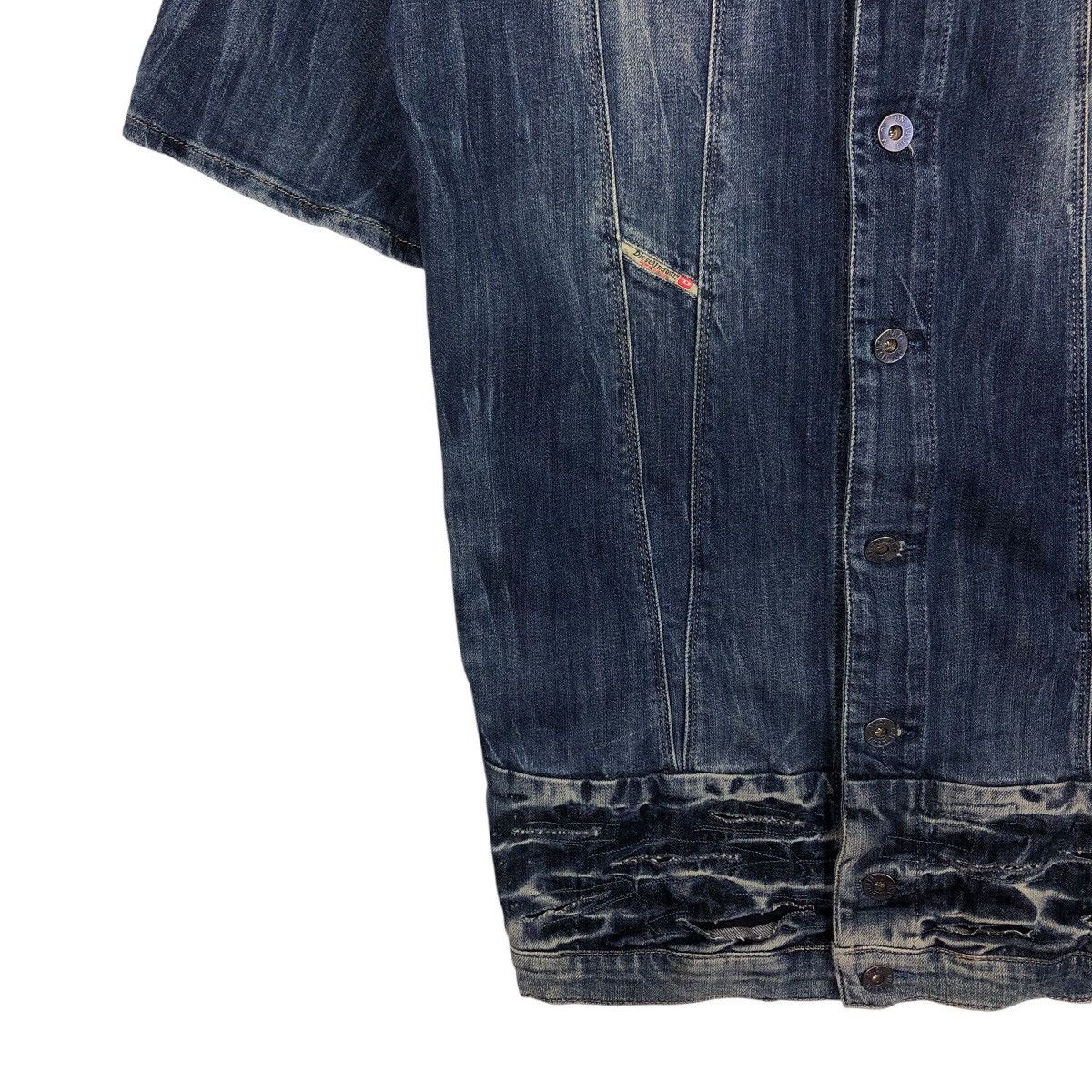 Diesel Diesel Long Sleeve Denim Coat (Short Sleeve) Vintage Wash XS Size US XS / EU 42 / 0 - 6 Thumbnail