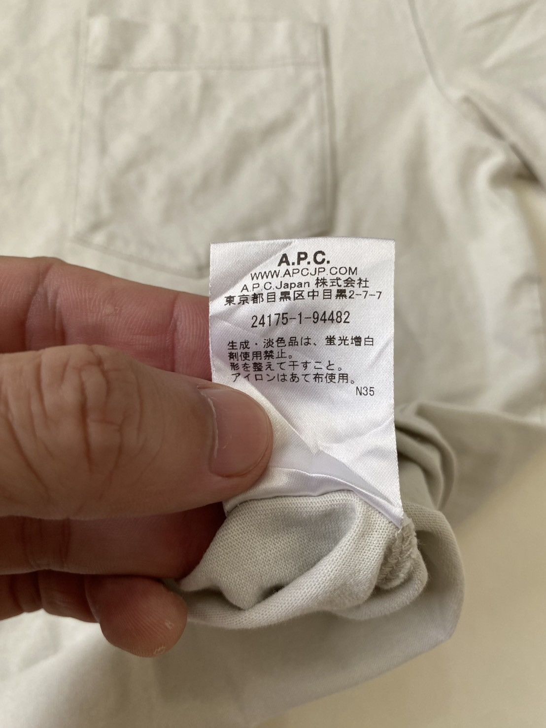 A.P.C. A.P.C. Pocket Tee Size US S / EU 44-46 / 1 - 4 Thumbnail