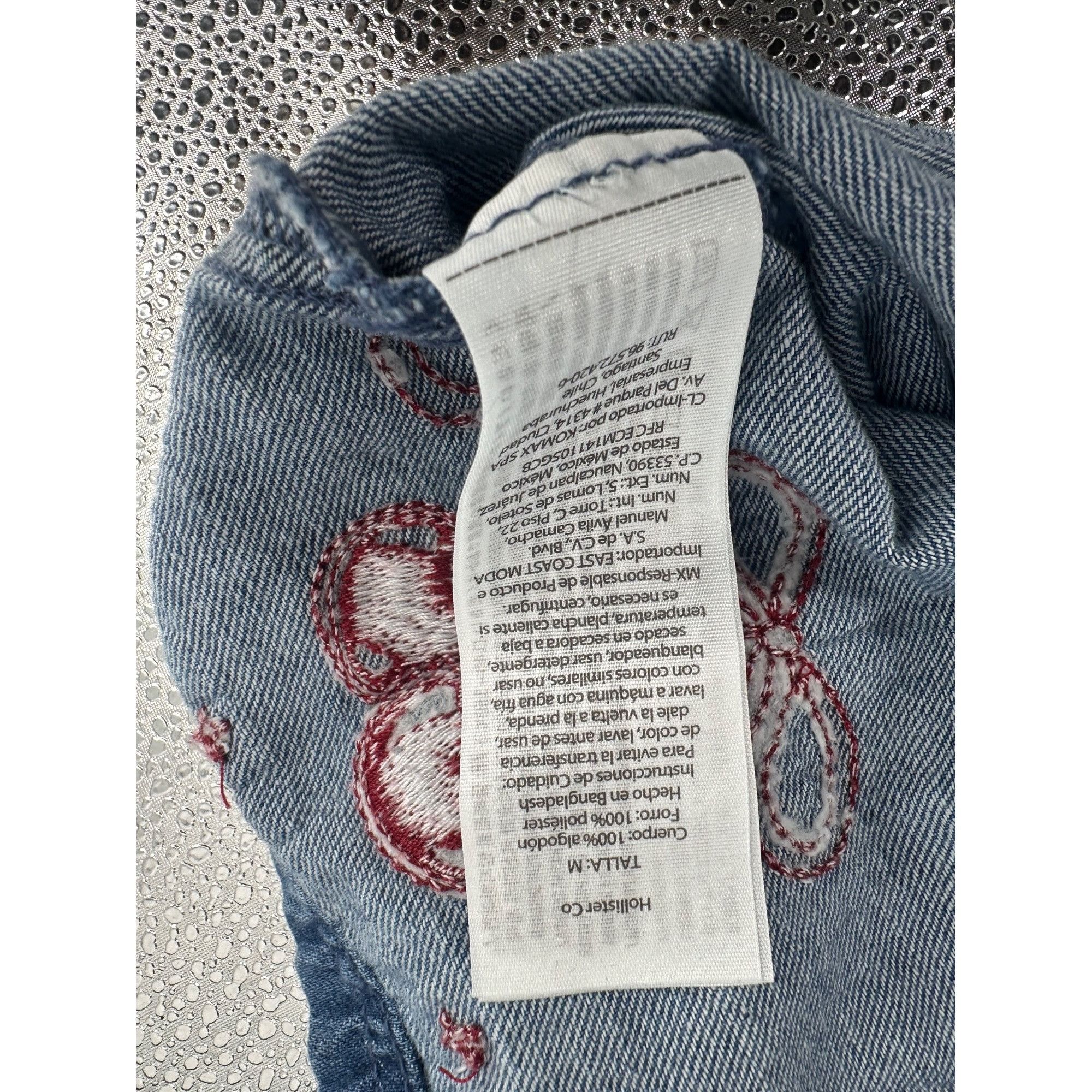 Hollister Hollister Denim Dress - Cherry Embroidery - Mini - Size M Size M / US 6-8 / IT 42-44 - 8 Thumbnail
