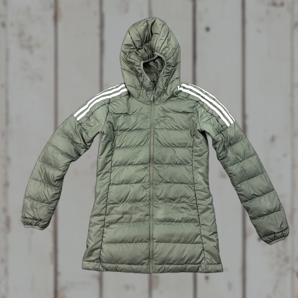 Adidas Adidas Jacket Womens XS Green Down Puffer Full Zip Quilted Outdoors Lightweight Size XS / US 0-2 / IT 36-38 - 1 Thumbnail