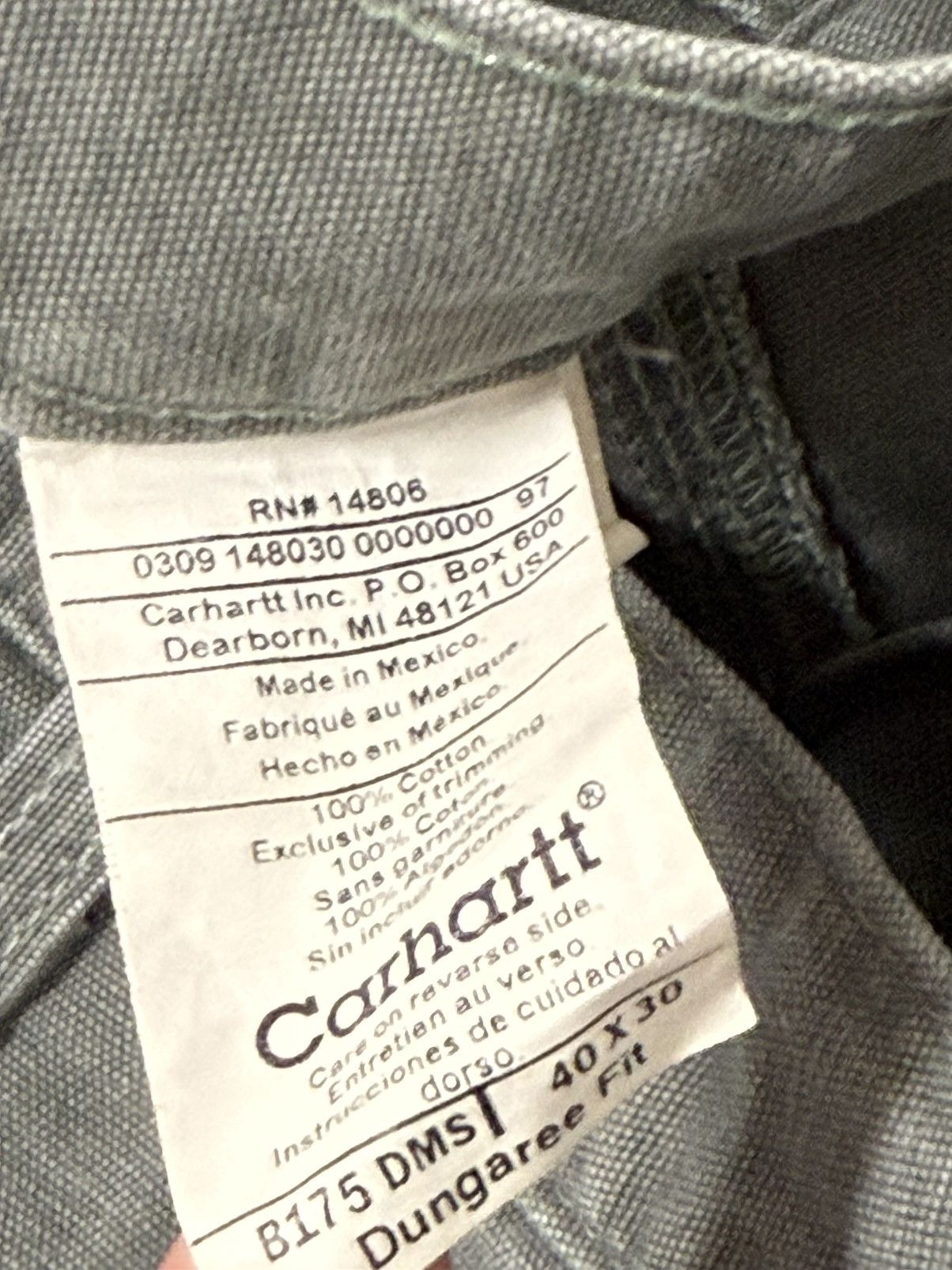 Carhartt × Vintage 2009 Carhartt Forest Green Painter Carpenter Cargo Pants 40 Size US 40 / EU 56 - 5 Thumbnail