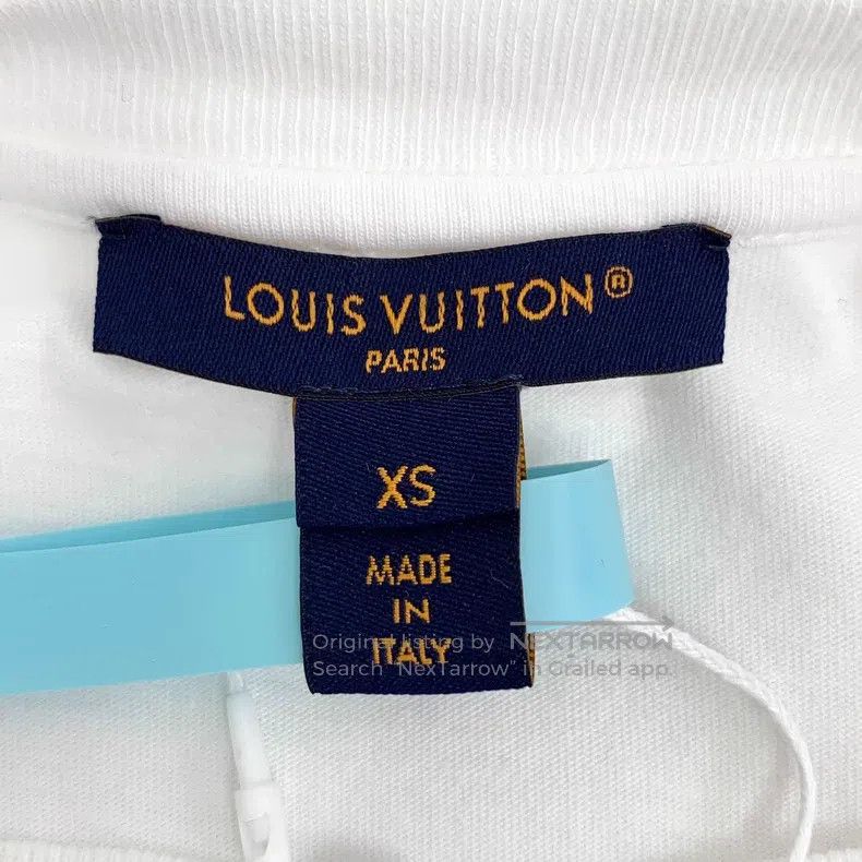 Louis Vuitton Louis Vuitton 23 white logo monogrammed cotton crewneck T- Size US XS / EU 42 / 0 - 5 Thumbnail