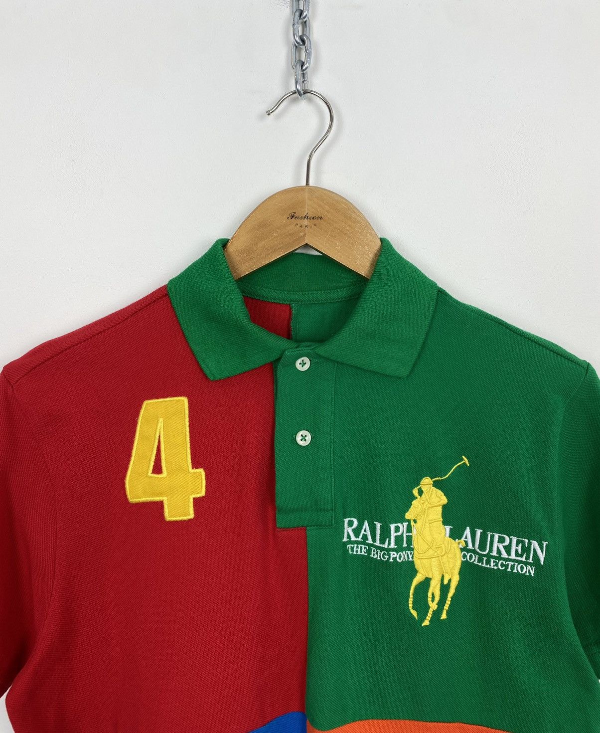Handmade 90’s Polo Ralph Lauren Big Pony Collection Polo Shirt Size US S / EU 44-46 / 1 - 2 Thumbnail