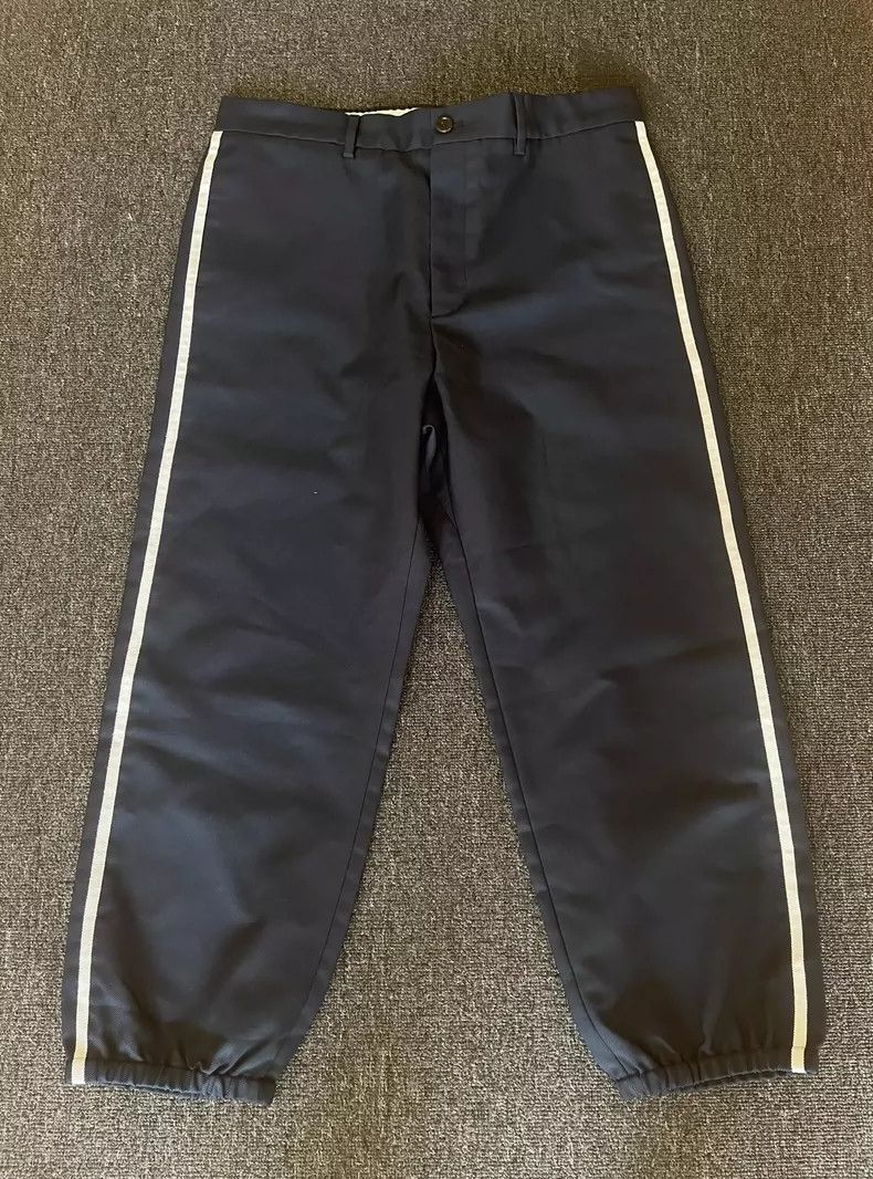 Gucci Gucci Black Casual Pants with White Stripes-yf Size US 36 / EU 52 - 1 Thumbnail
