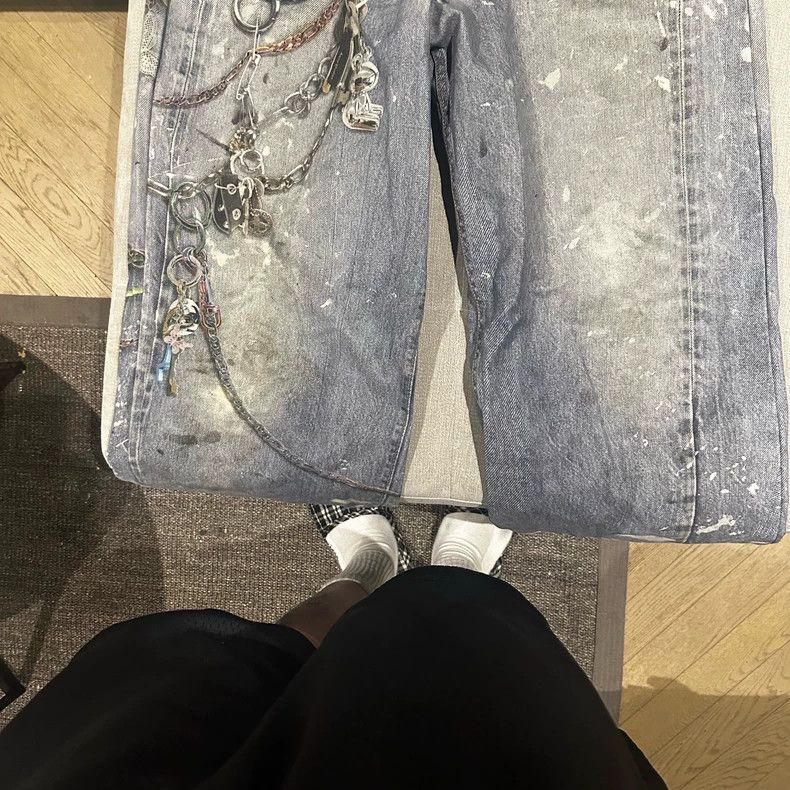 Acne Studios acne studios 3D-printed flared jeans Size US 34 / EU 50 - 2 Thumbnail