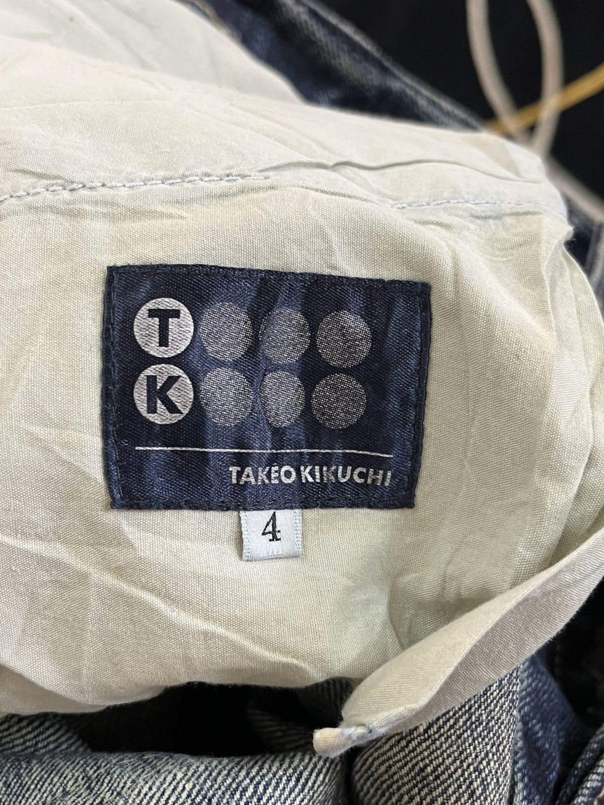 Takeo Kikuchi Vintage Takeo Kikuchi Faded Distressed Denim Size US 33 - 8 Thumbnail