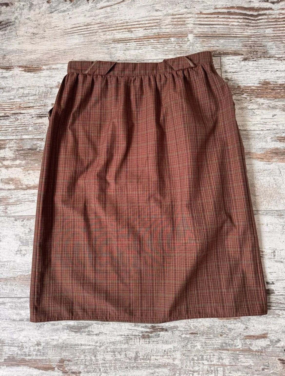 Versace Gianni Versace Plaid Wrap-Effect Pencil Skirt, Y2K Business Size 30" / US 8 / IT 44 - 3 Thumbnail