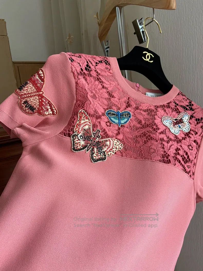 Valentino Valentino Embroidered butterfly dress Size S / US 4 / IT 40 - 5 Thumbnail