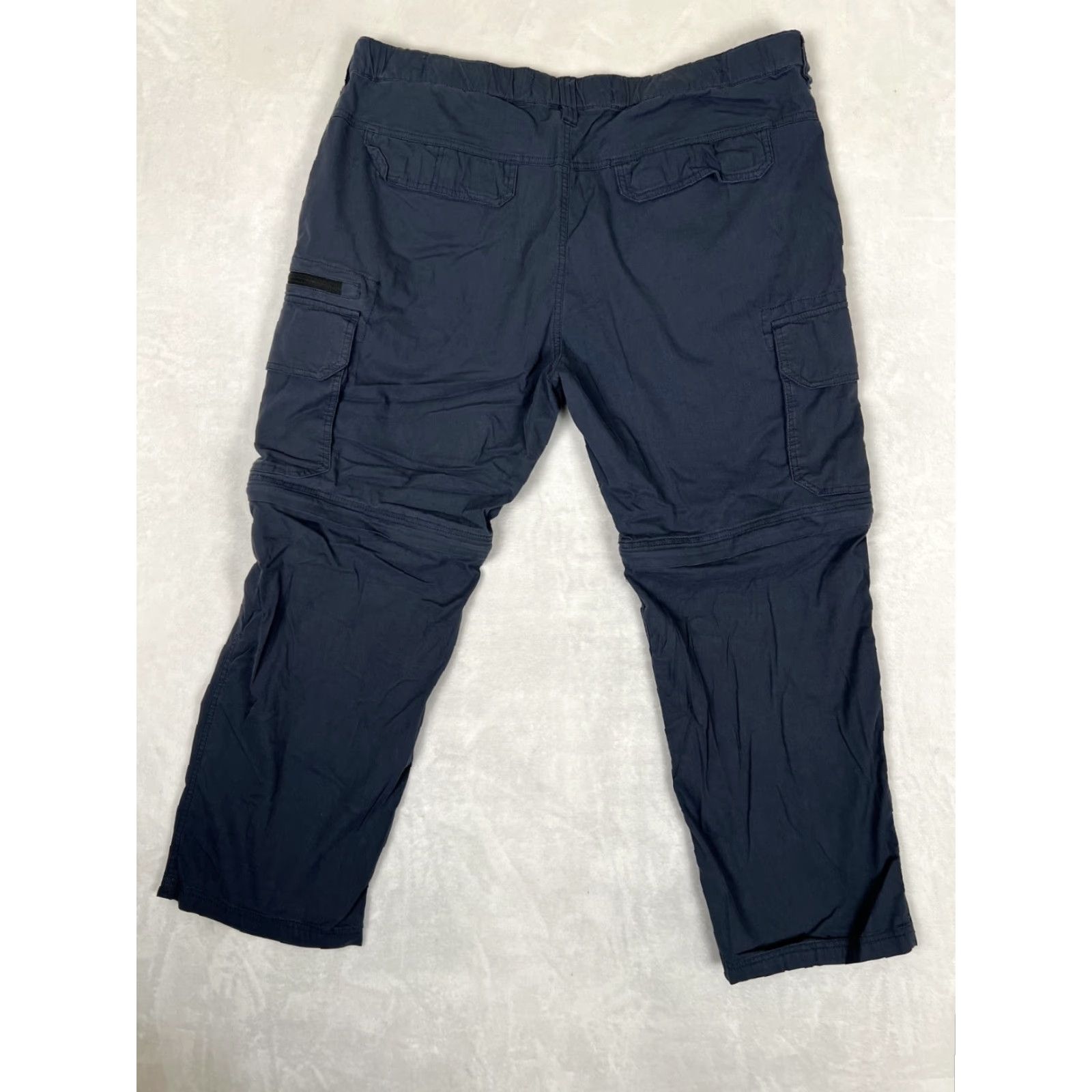 Vintage VINTAGE BC Clothing Cargo Pants Men 2XL Blue 30 Inseam Cotton Blend Nylon Straight Relaxed Belted Convertible 90s Nature Sports Pants Size US 39 - 5 Thumbnail
