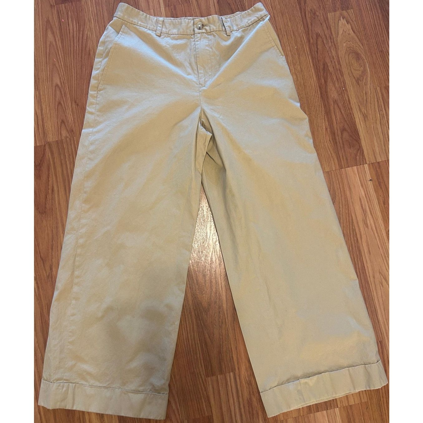 Ralph Lauren Ralph Lauren Cropped Wide Legged Khaki Pants- Women's Size 6 Size 28" / US 6 / IT 42 - 2 Thumbnail