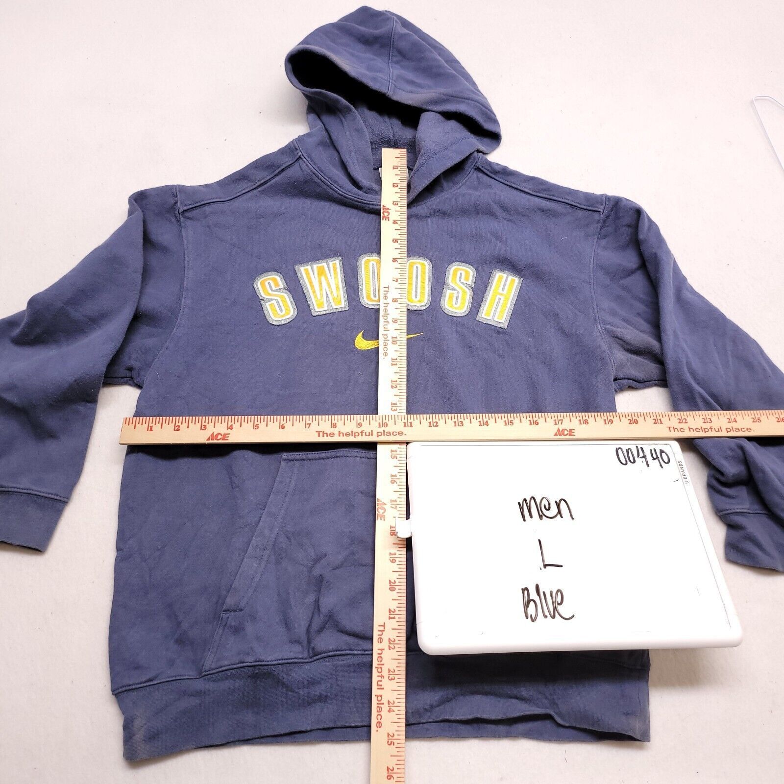 Nike Nike Swoosh Casual Pullover Hoodie Mens Size Large L Blue Size US L / EU 52-54 / 3 - 6 Thumbnail
