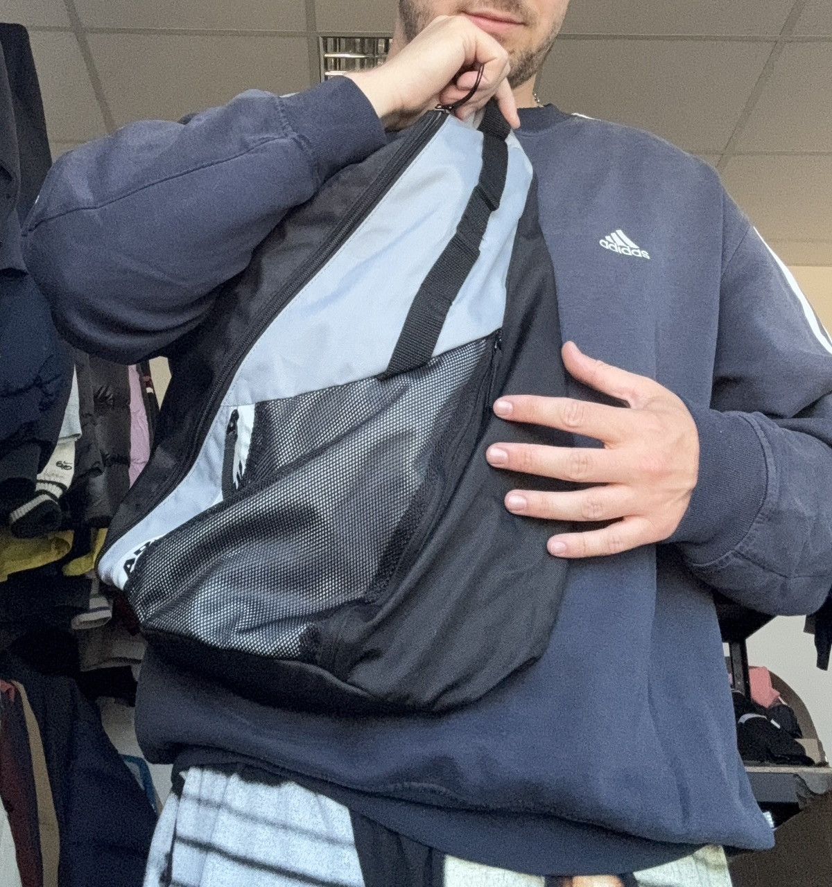 Adidas × Vintage Adidas sling bag Y2K vintage Size ONE SIZE - 11 Thumbnail
