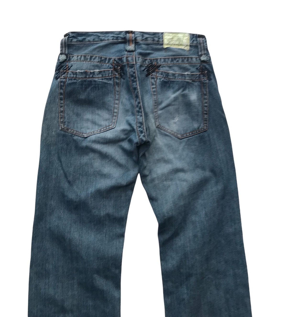 Japanese Brand Ripped Skull Motif Distressed Denim Pants Size US 32 / EU 48 - 10 Thumbnail
