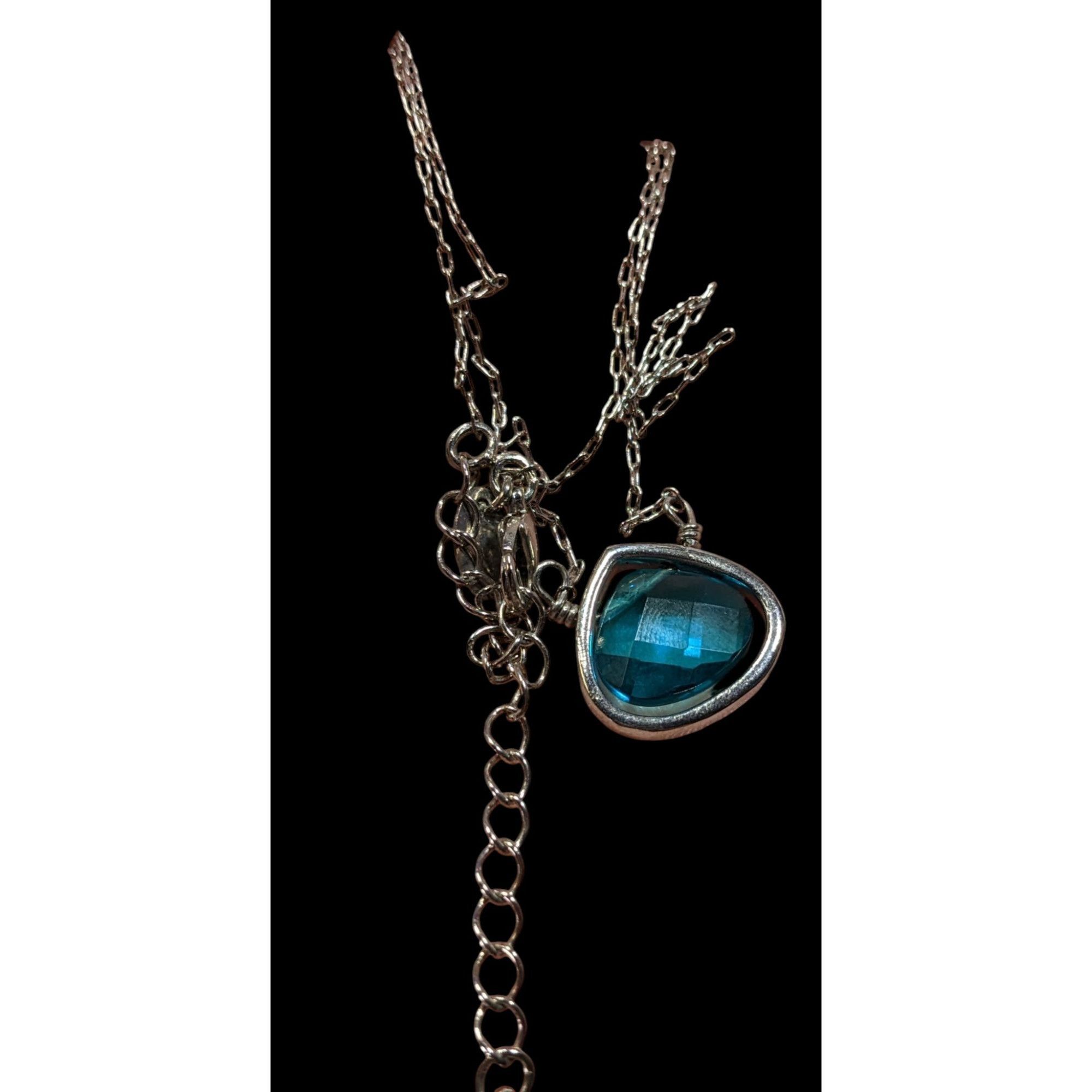 Other Vintage Lia Sophia Teardrop Aqua Necklace Size ONE SIZE - 5 Thumbnail