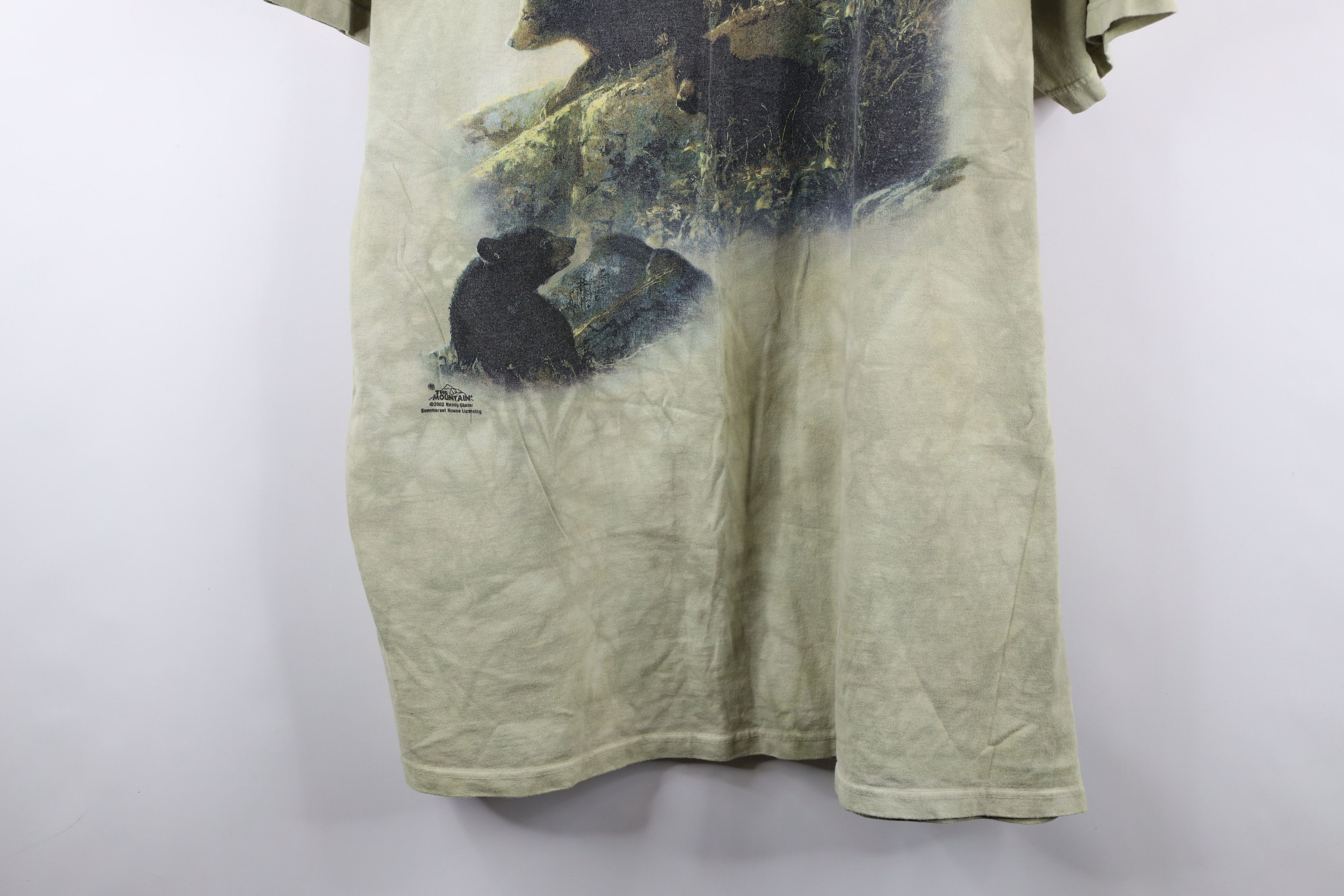 Vintage Vintage Y2K 2002 Streetwear Nature Bear Acid Wash T-Shirt Size US XXL / EU 58 / 5 - 3 Thumbnail