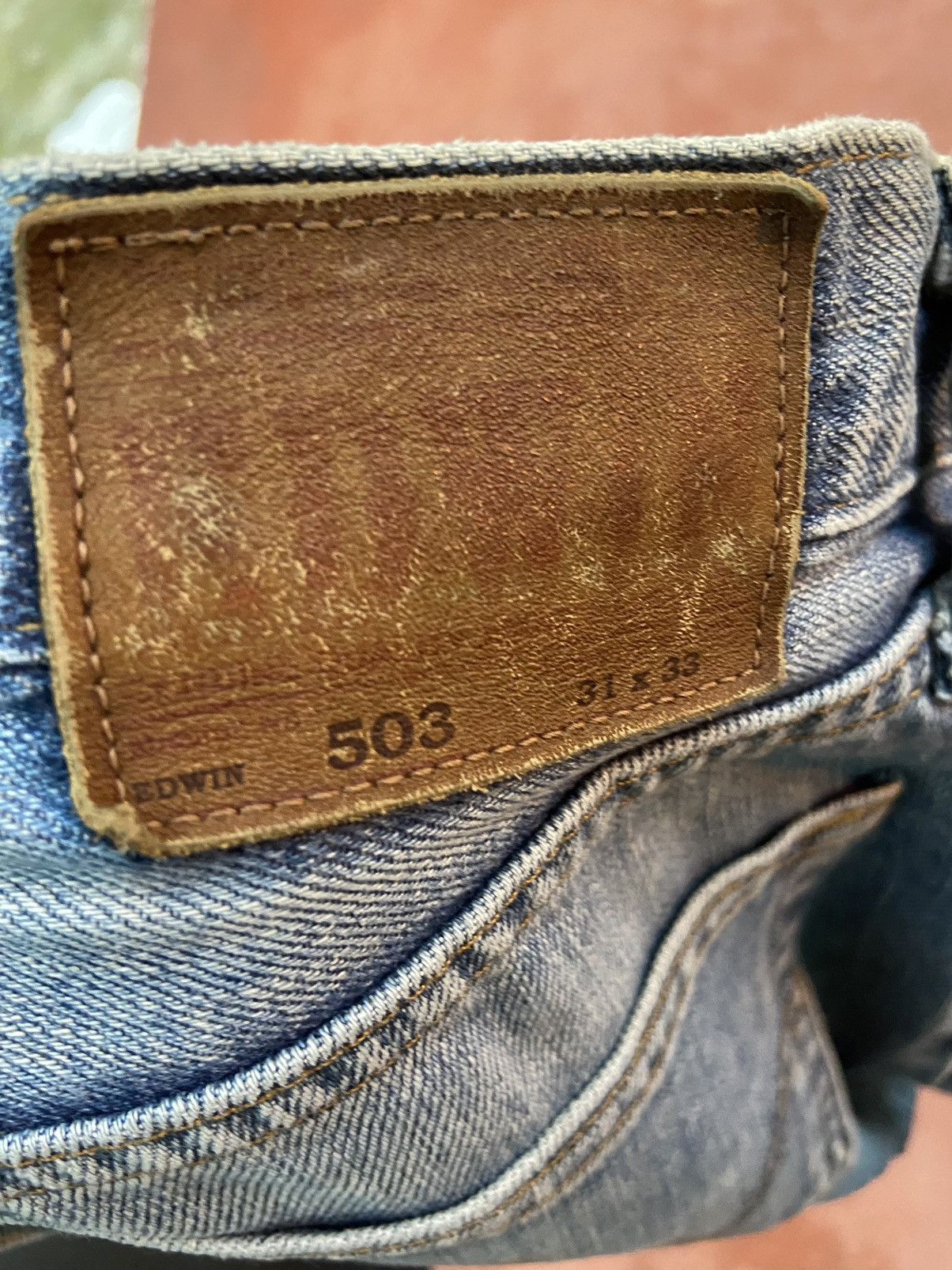 Edwin 🔥 Vintage Edwin jeans Distressed street fashion Size US 31 - 11 Thumbnail