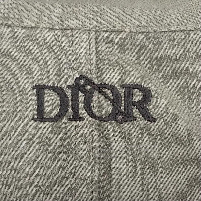 Dior Dior 22 gray-brown logo embroidered cotton lapel single-br Size US L / EU 52-54 / 3 - 5 Thumbnail