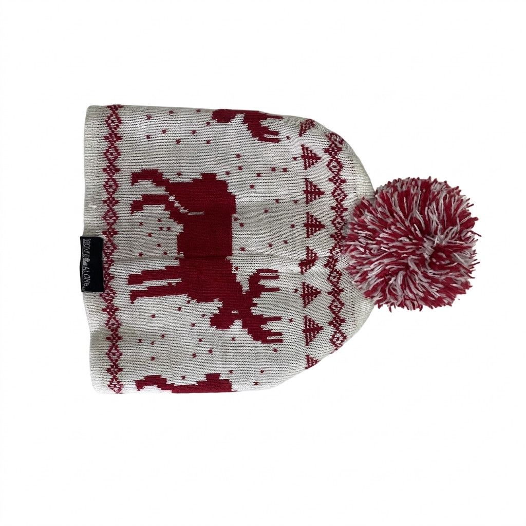 Other Home Alone - Reindeer Fair Isle Pom Pom Beanie Size ONE SIZE - 1 Thumbnail