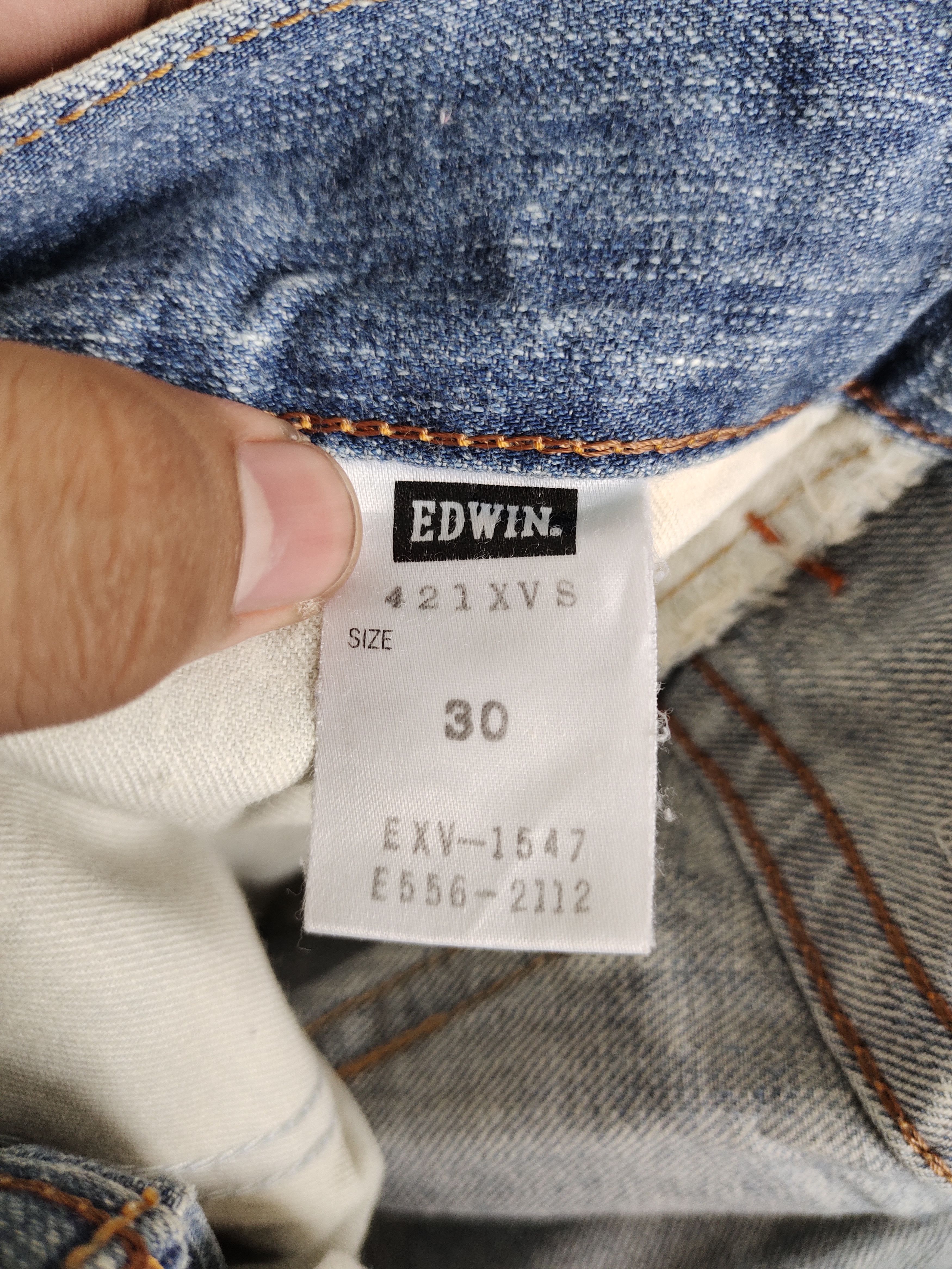 Edwin Flare Jeans Edwin XV Distress Faded Boot Cut Y2k Mudmax Size US 31 - 20 Thumbnail