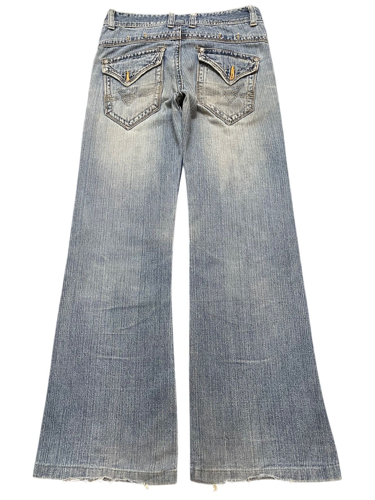 semanticdesign Vintage Japanese Brand Faded Wash Distress Flared Jeans Size US 29 - 2 Thumbnail