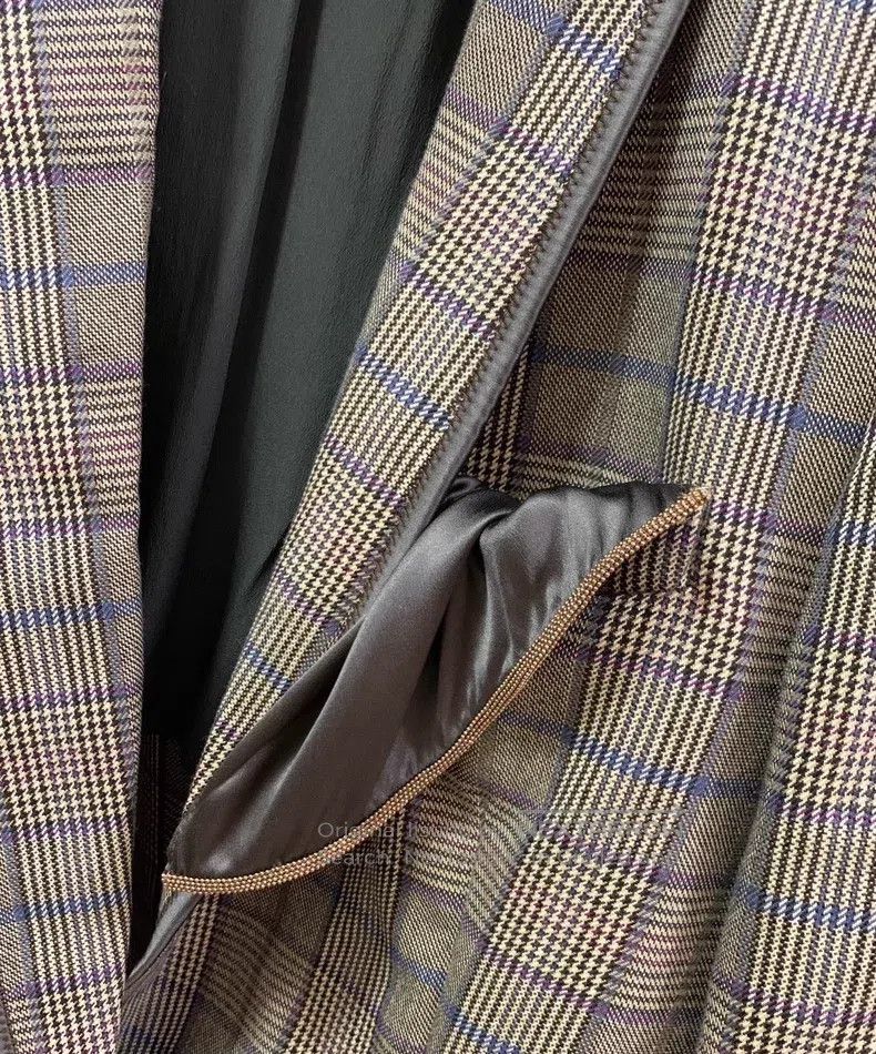 Brunello Cucinelli Brunello Cucinelli Classic Plaid Blazer Size S / US 4 / IT 40 - 4 Thumbnail