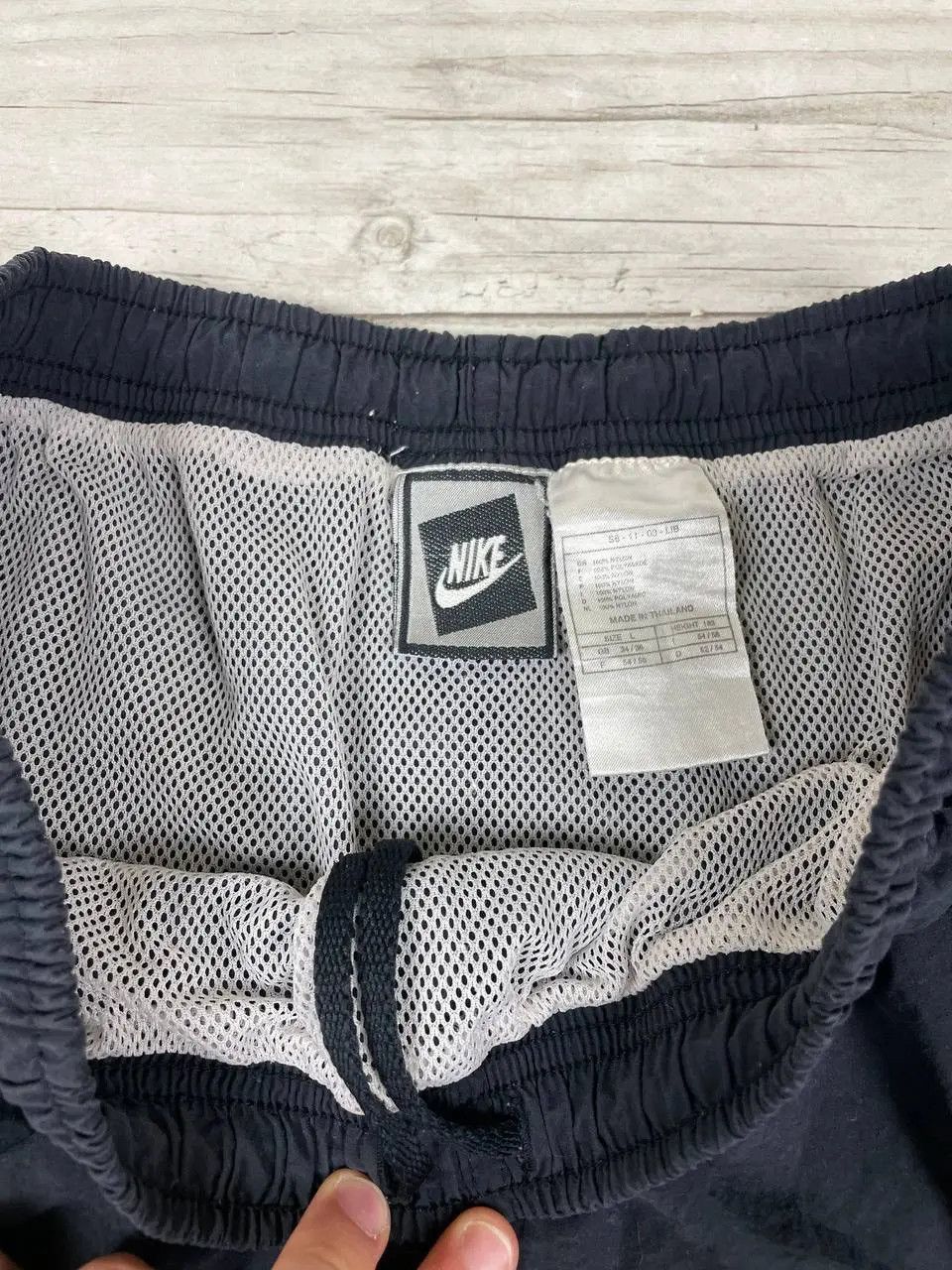 Nike Vintage Nike Big Swoosh Nylon Shorts 90s Drill Size US 34 / EU 50 - 7 Thumbnail