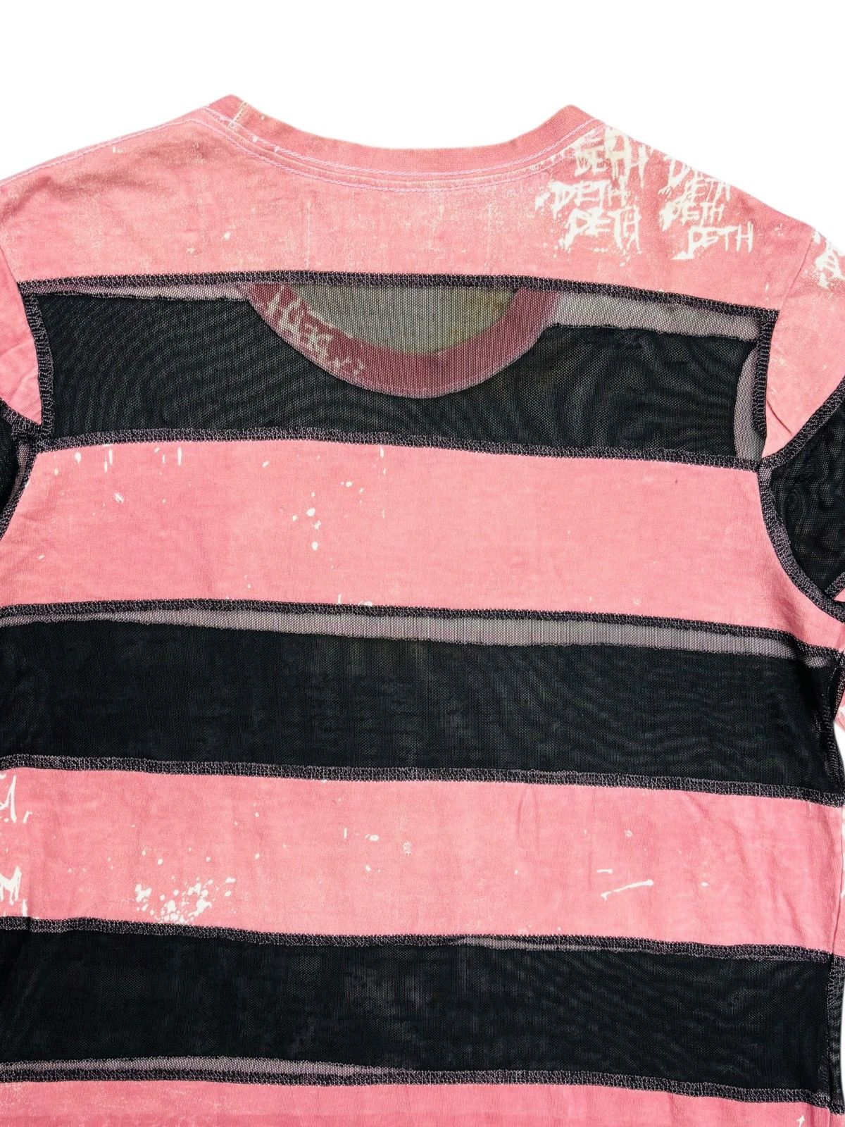 Hysteric Glamour 2000s H. Anarchy by Naoto - Mix Fish Net T-Shirt Size US M / EU 48-50 / 2 - 3 Thumbnail