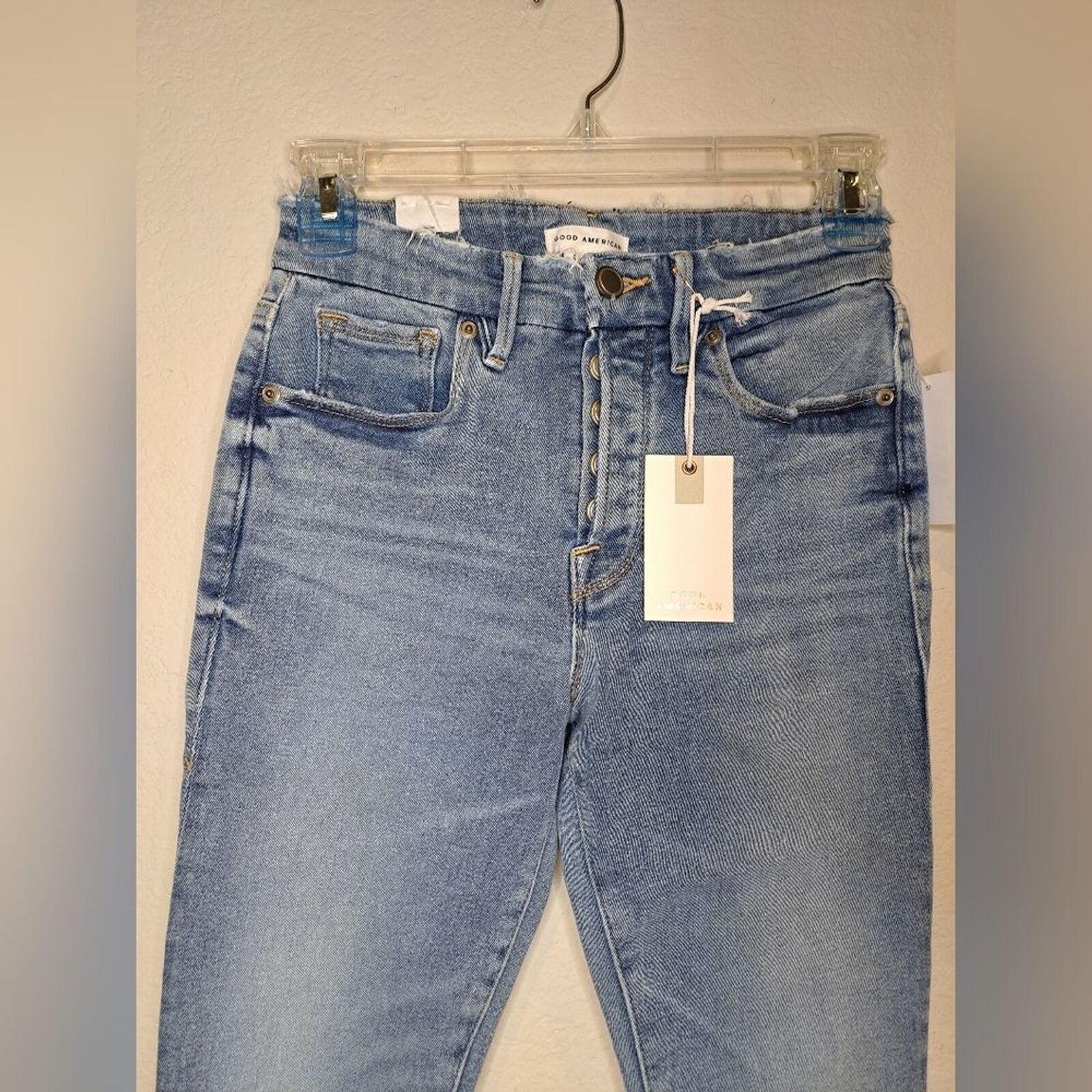 Good American Good American Good Legs Button Fly Jeans Womens sz 25 NWT Size 25" / US 0 / IT 36 - 7 Thumbnail