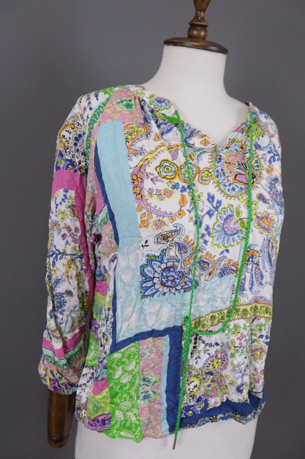 Designer Emily Van Den Bergh Jasquard Floral Blouse Shirt Size 40 Size M / US 6-8 / IT 42-44 - 5 Thumbnail