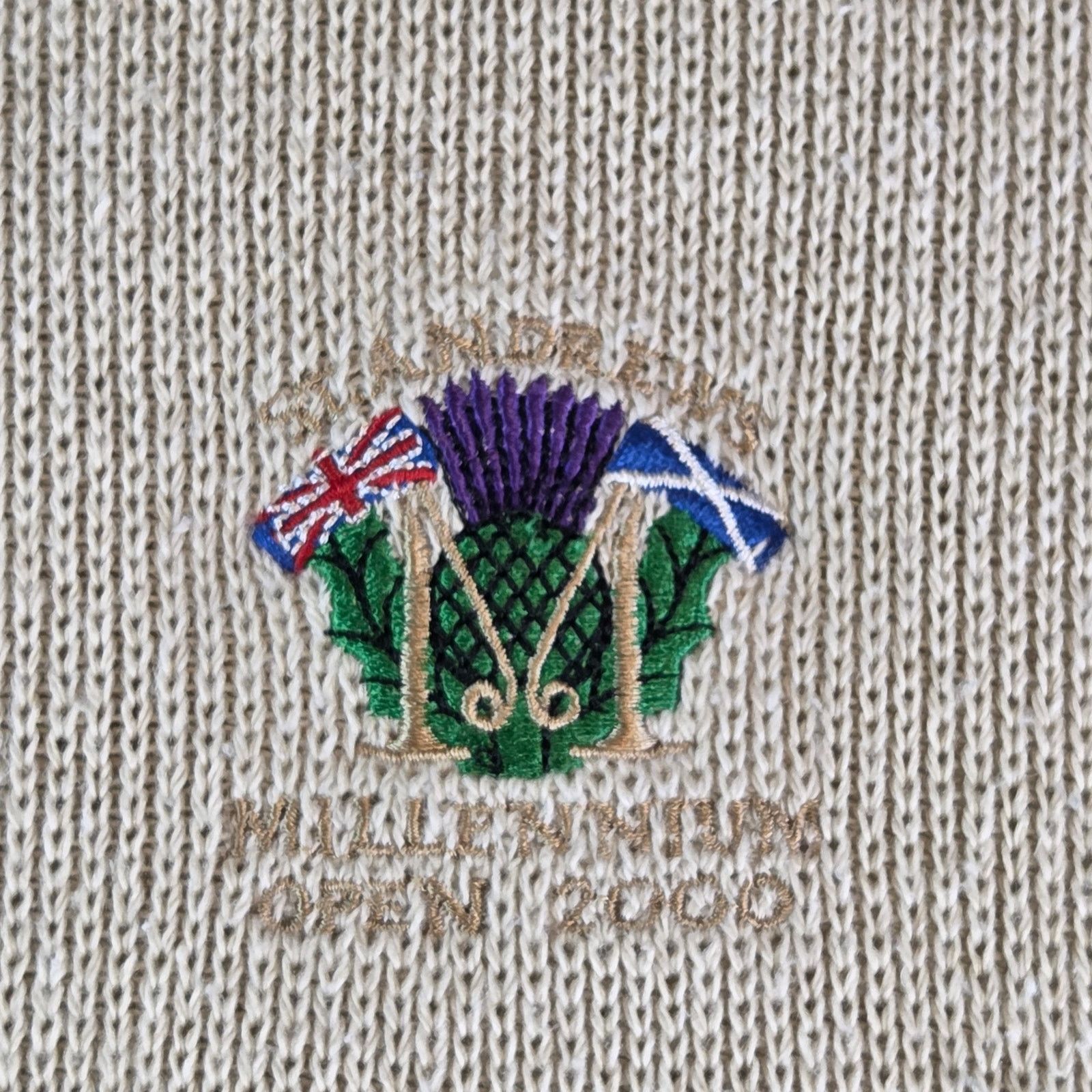Vintage 2000 St Andrews Championship Sweater XL Tiger Woods Win Size US XL / EU 56 / 4 - 3 Thumbnail