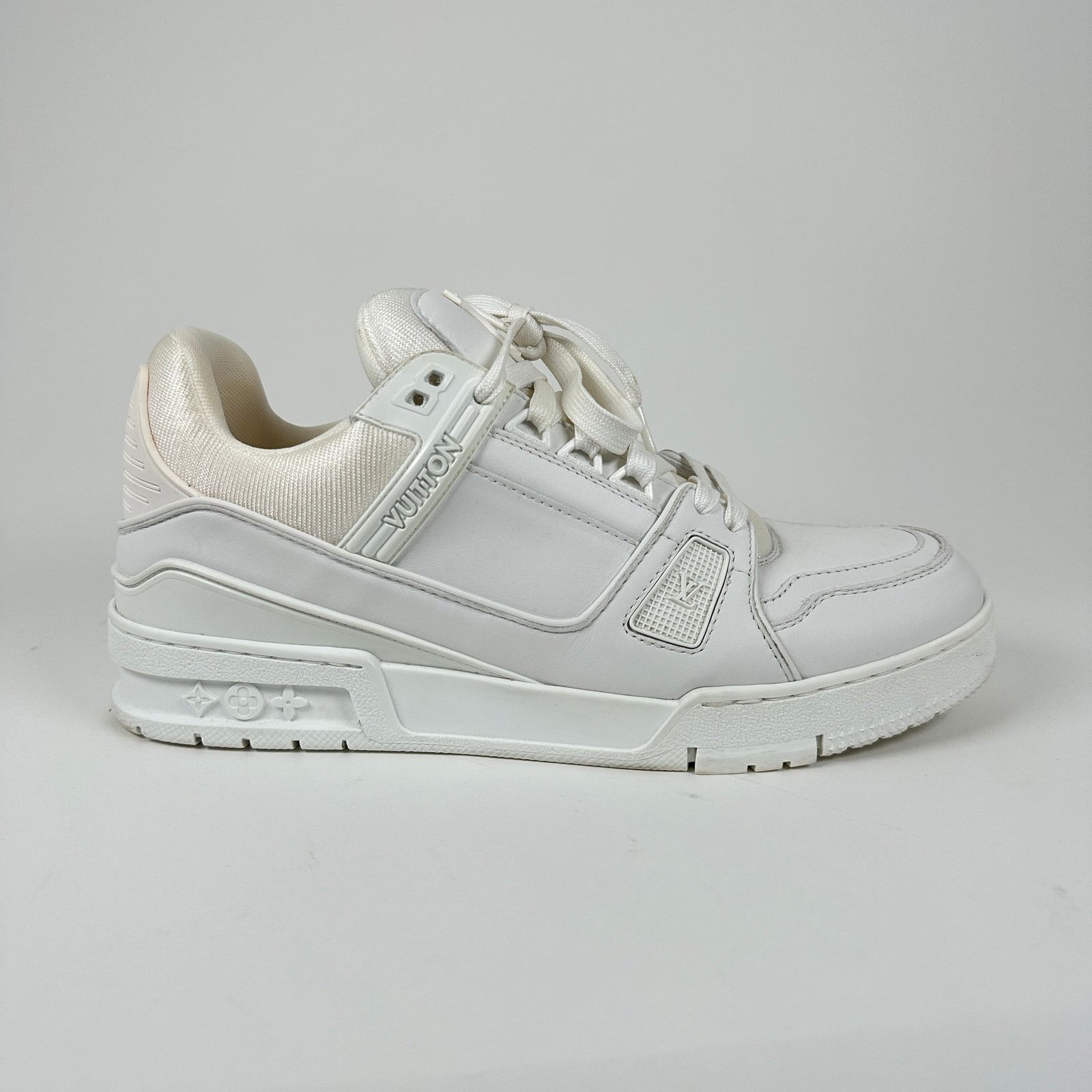 Louis Vuitton Louis Vuitton Triple White Trainer Size 7LV Size US 8 / EU 41 - 1 Thumbnail