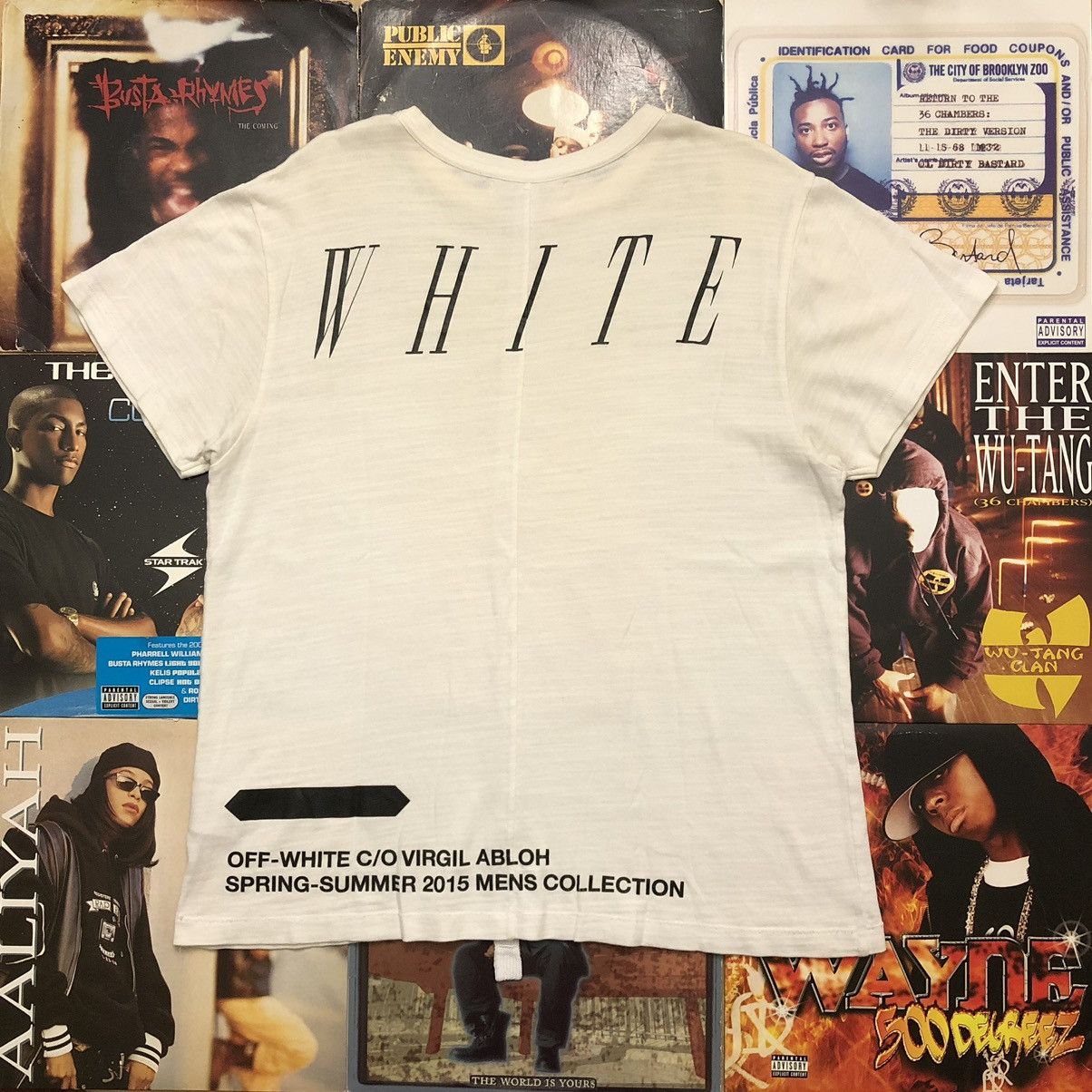 Off-White × Virgil Abloh Off-White S/S 2015 “Moving Still” Virgil Abloh Graphic Tee Size US M / EU 48-50 / 2 - 2 Thumbnail