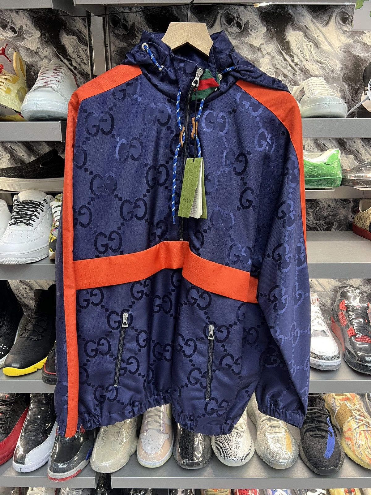 Gucci Gucci Nylon Monogram Hoodie Size US XL / EU 56 / 4 - 1 Thumbnail