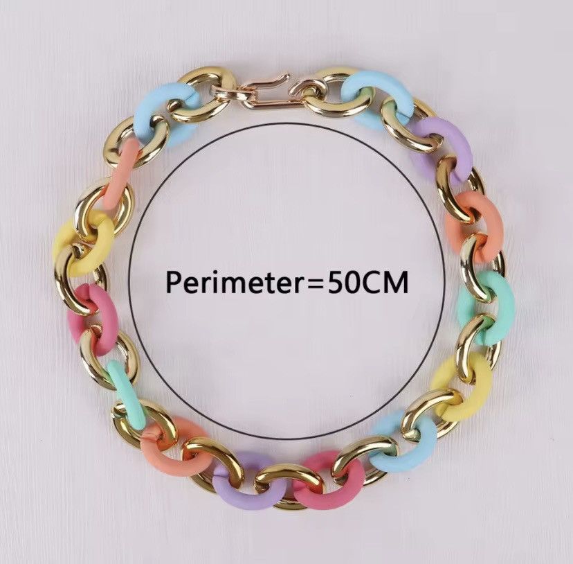 Other Y2K Acrylic Chain Choker Necklace Size ONE SIZE - 3 Thumbnail