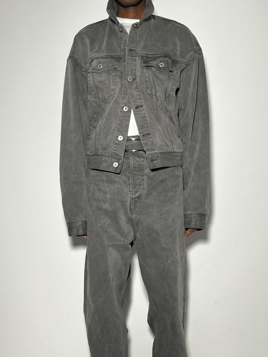 Vuja De GREY UNEVEN DYE TYPE III DENIM JACKET Size 2 Size US L / EU 52-54 / 3 - 7 Thumbnail