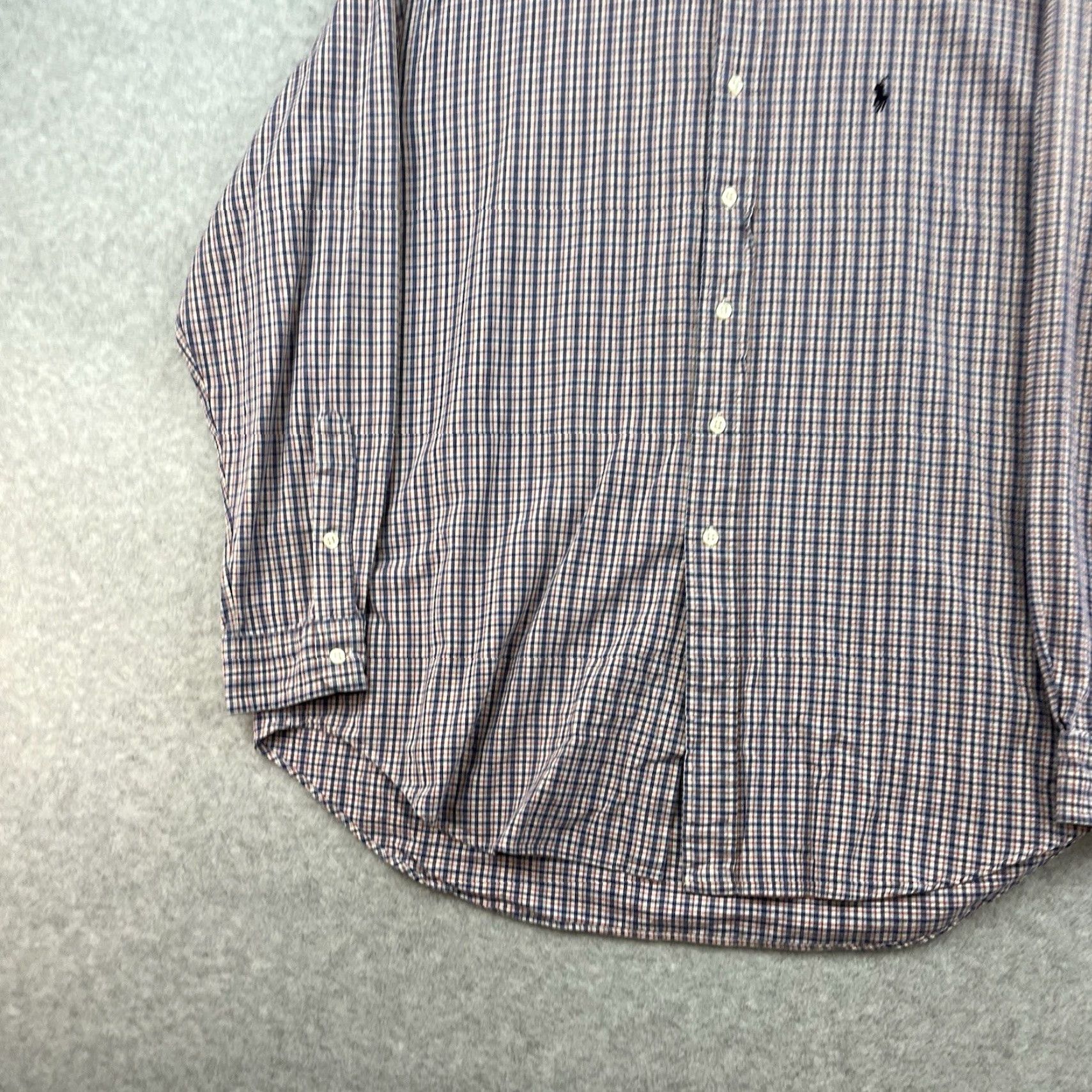 Polo Ralph Lauren VINTAGE Polo Ralph Lauren Performance Shirt Red Blue Gingham Mens XL Button Down Shirt Size US XL / EU 56 / 4 - 3 Thumbnail