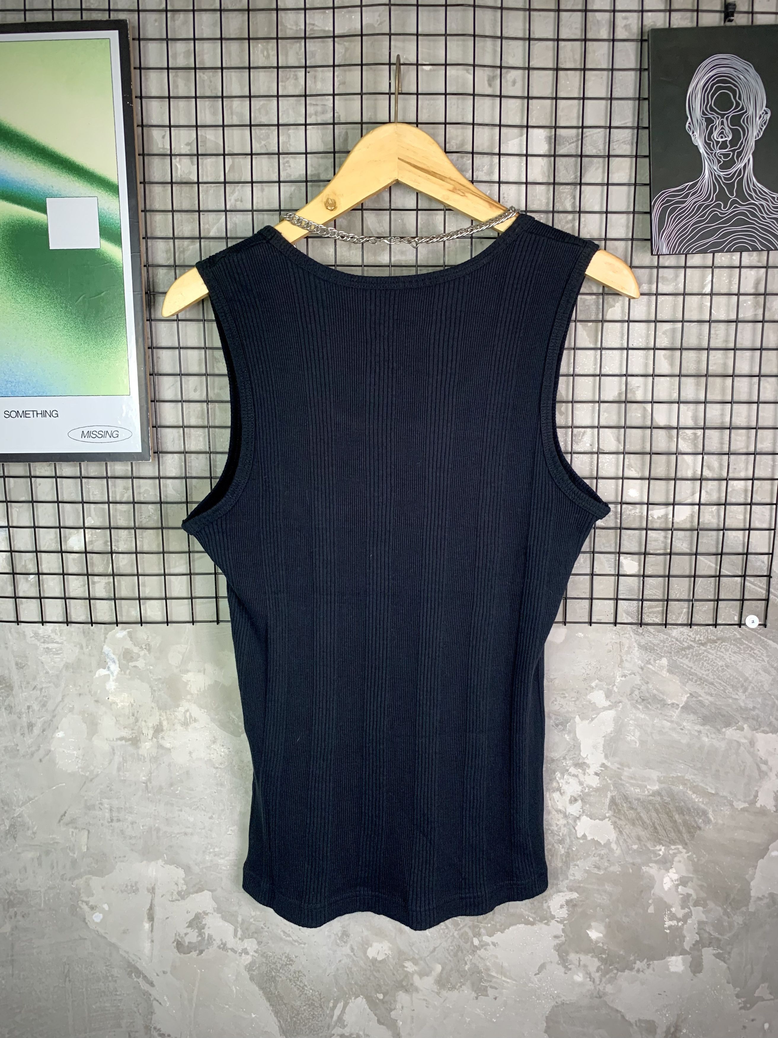 Pazzo Y2K Pazzo Grunge Gothic Graphic Poem Thermal TankTops Size US XL / EU 56 / 4 - 4 Thumbnail