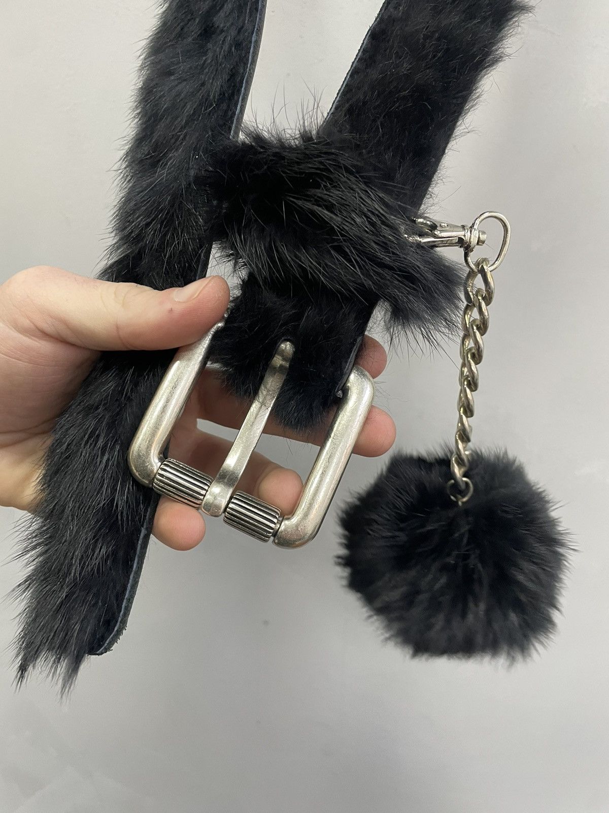 Hysteric Glamour × If Six Was Nine × Le Grande Bleu (L.G.B.) FUR BELT Yohii Yamamoto Junya •Watanabe Playboi Carti Style Size ONE SIZE - 5 Thumbnail