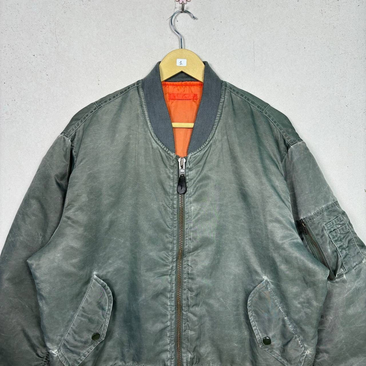Other Vintage MA-1 Flight Jacket Bomber Grey Size US M / EU 48-50 / 2 - 3 Thumbnail